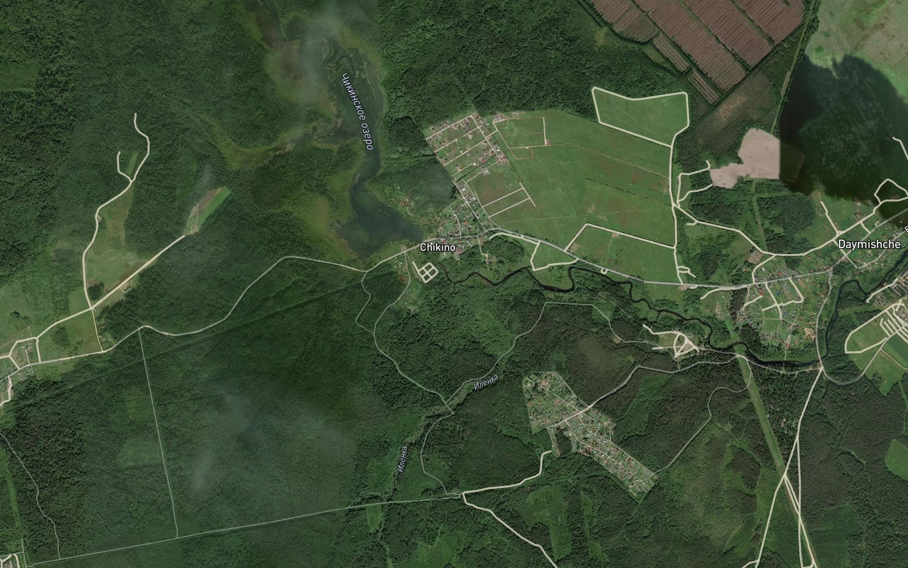 Satellite map of the Ilenka