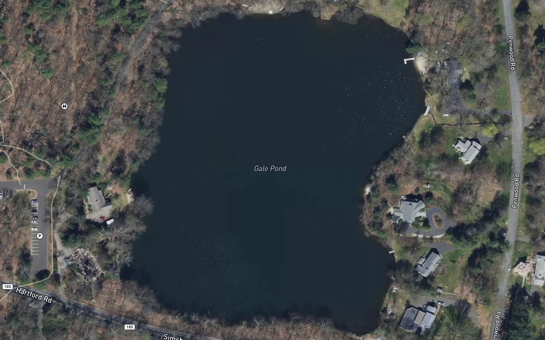 Satellite map of the Gale Pond