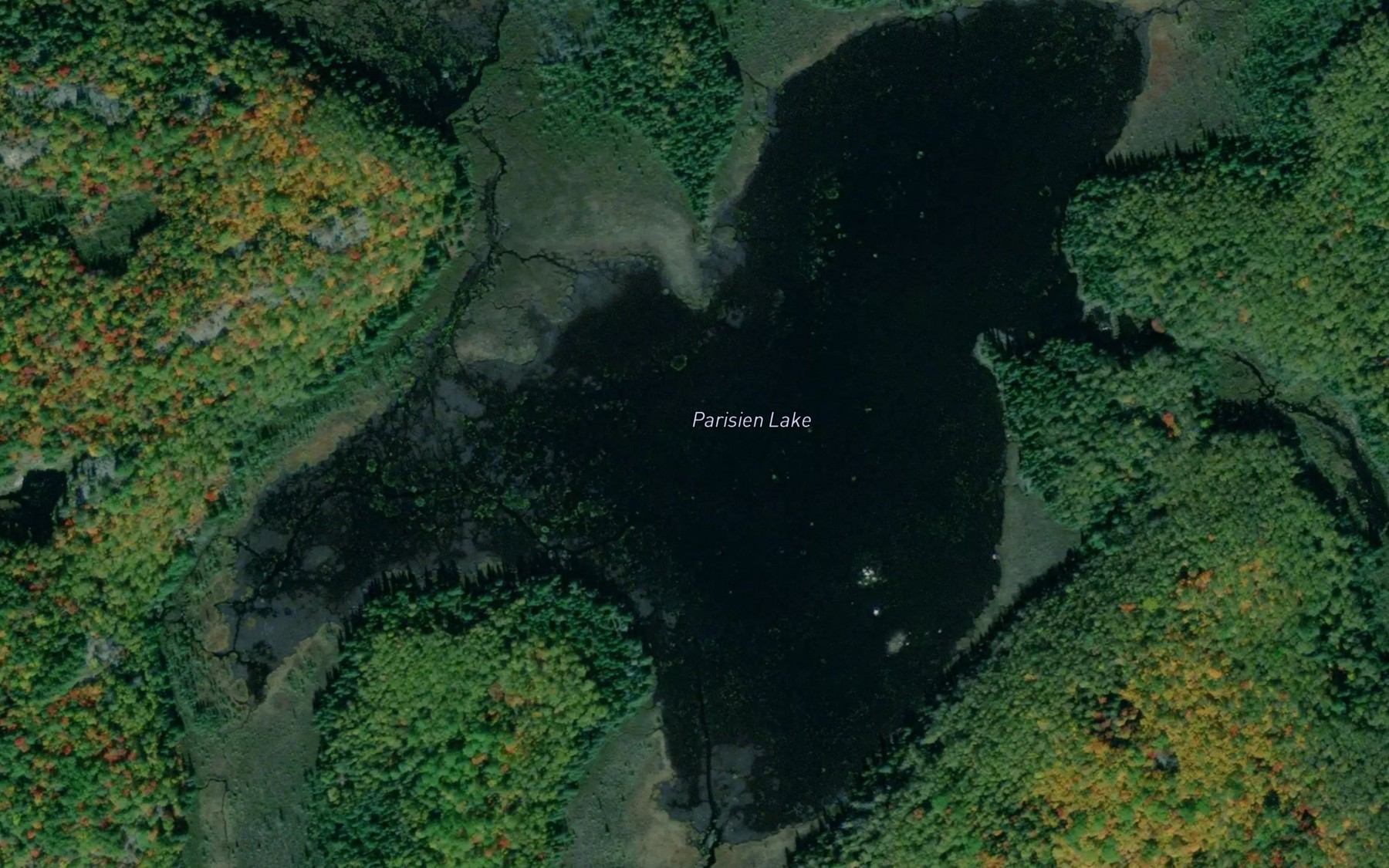 Satellite map of the Parisien Lake