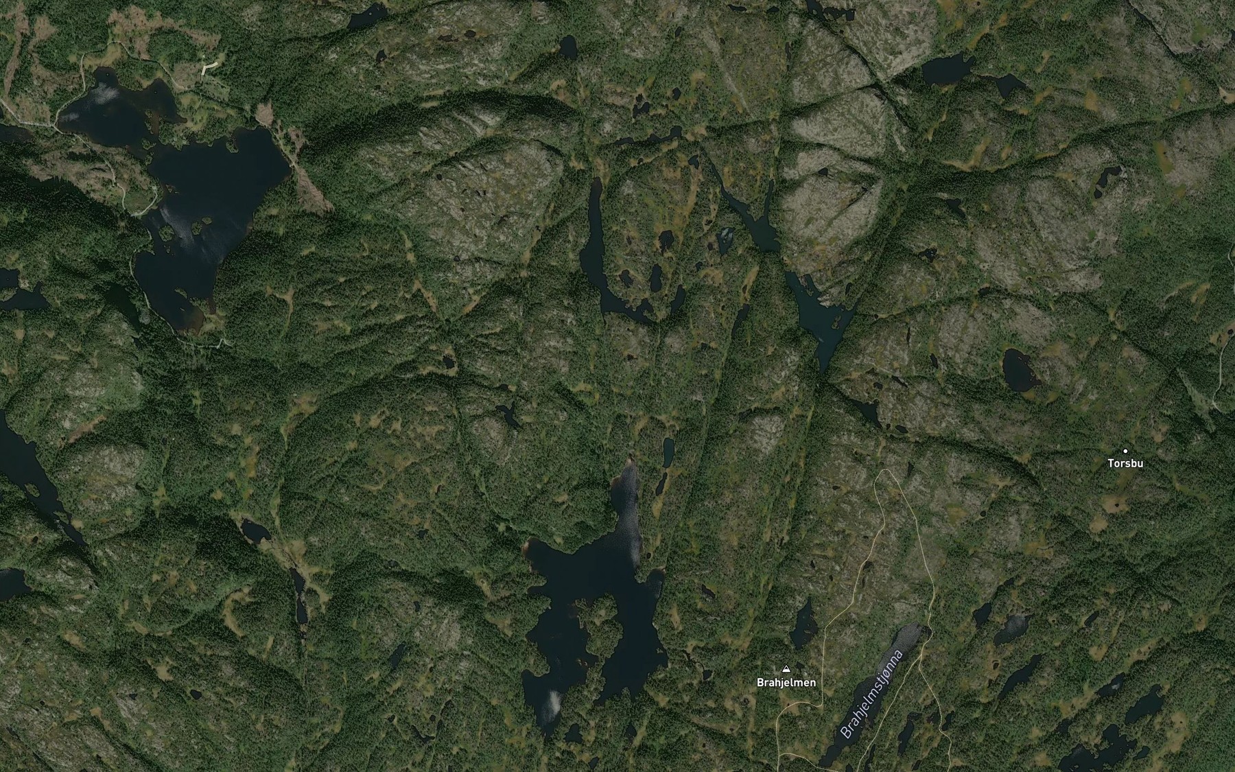 Satellite map of the Langetjornbekken