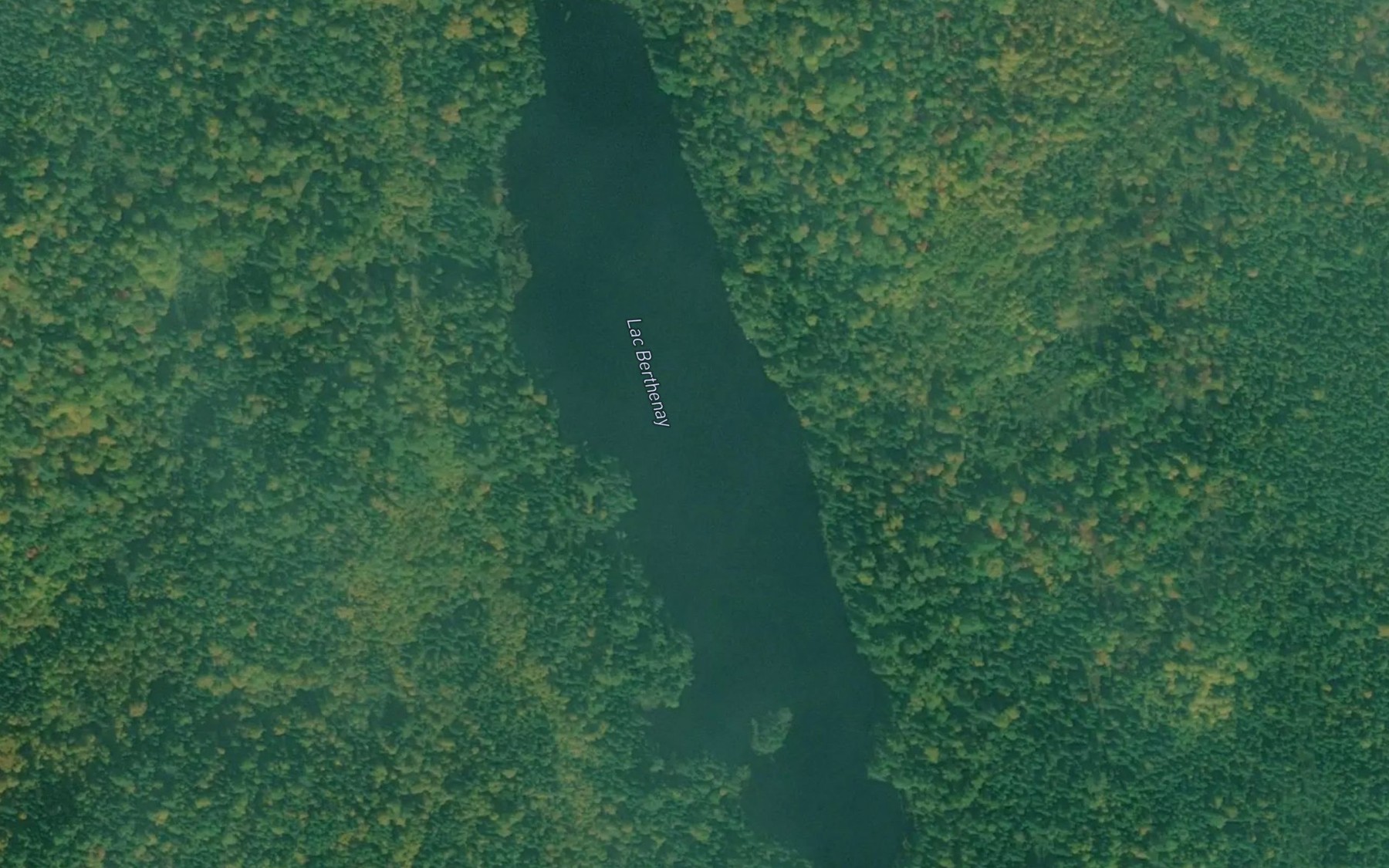 Satellite map of the Lac Berthenay