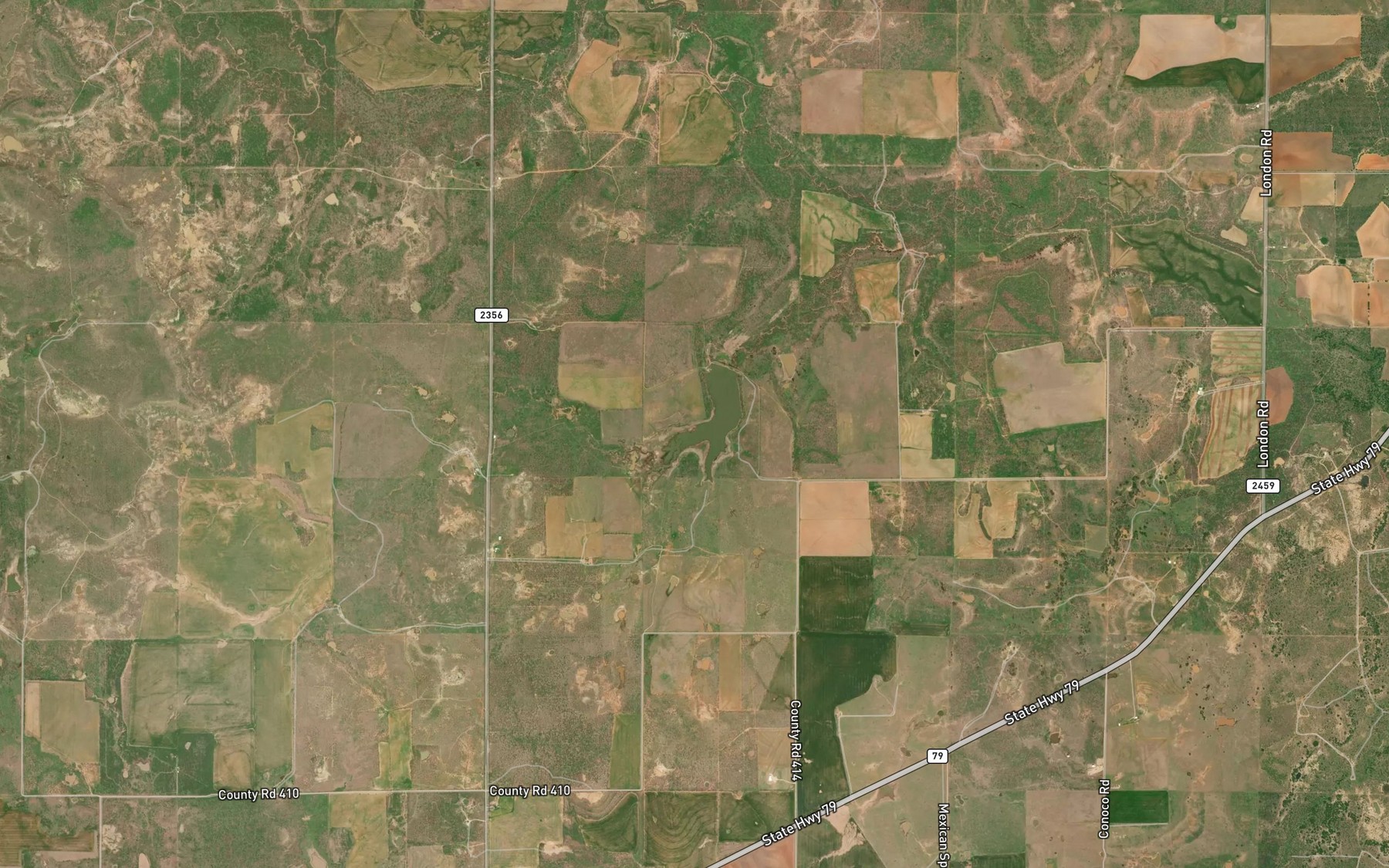 Satellite map of the Keeter Lake
