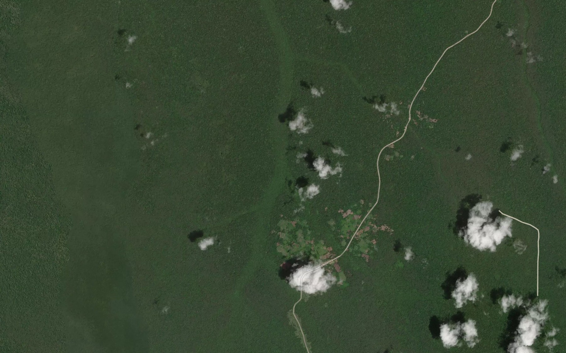 Satellite map of the Mokwe