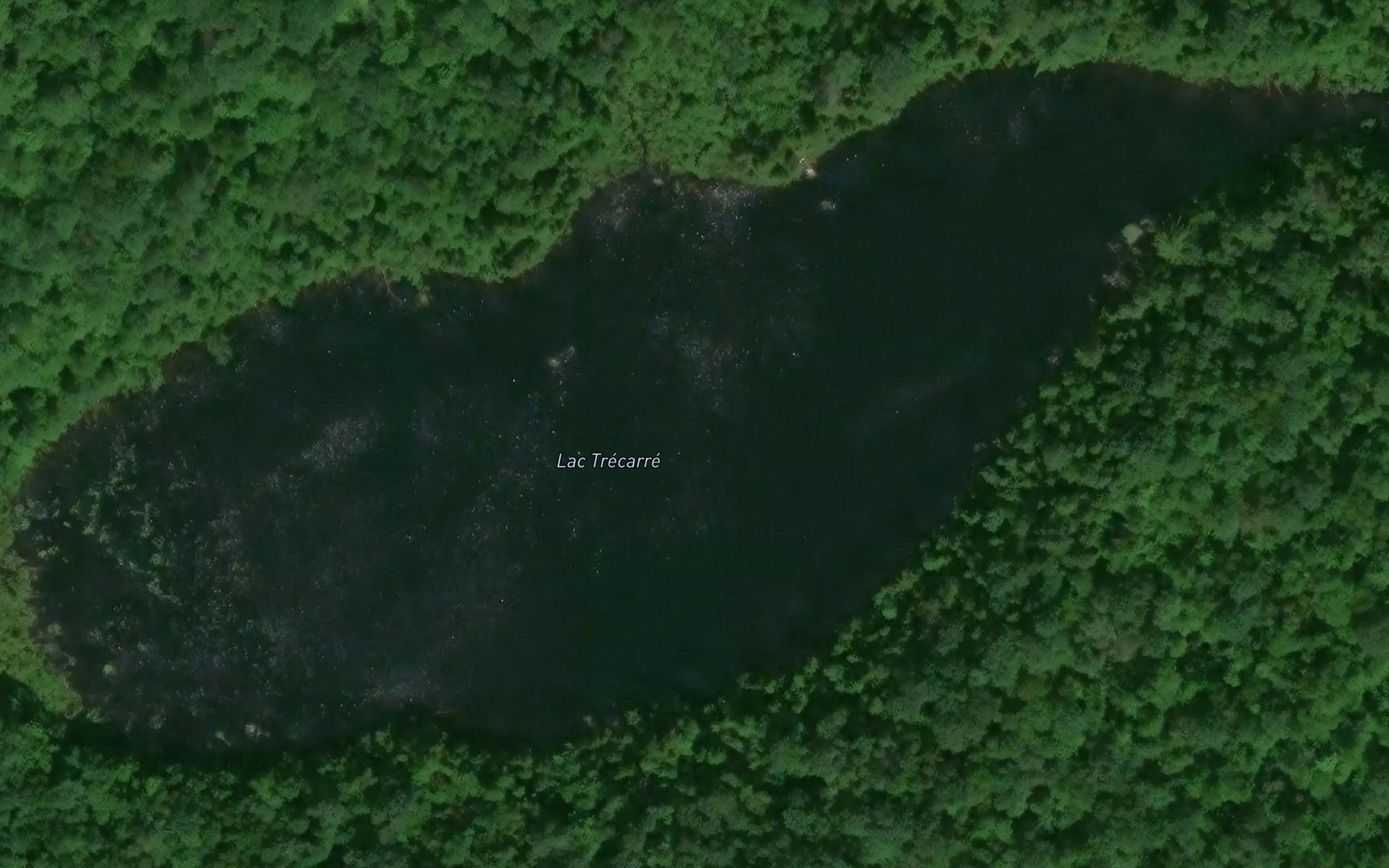 Satellite map of the Lac Trecarre