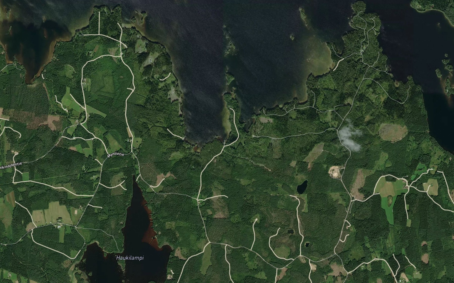 Satellite map of the Pekansuonoja