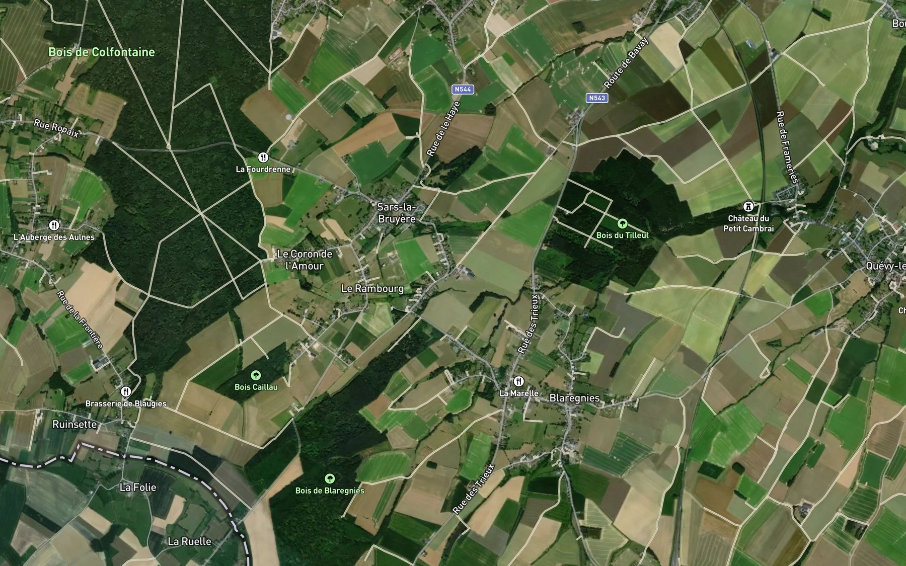 Satellite map of the Rieu de Bury