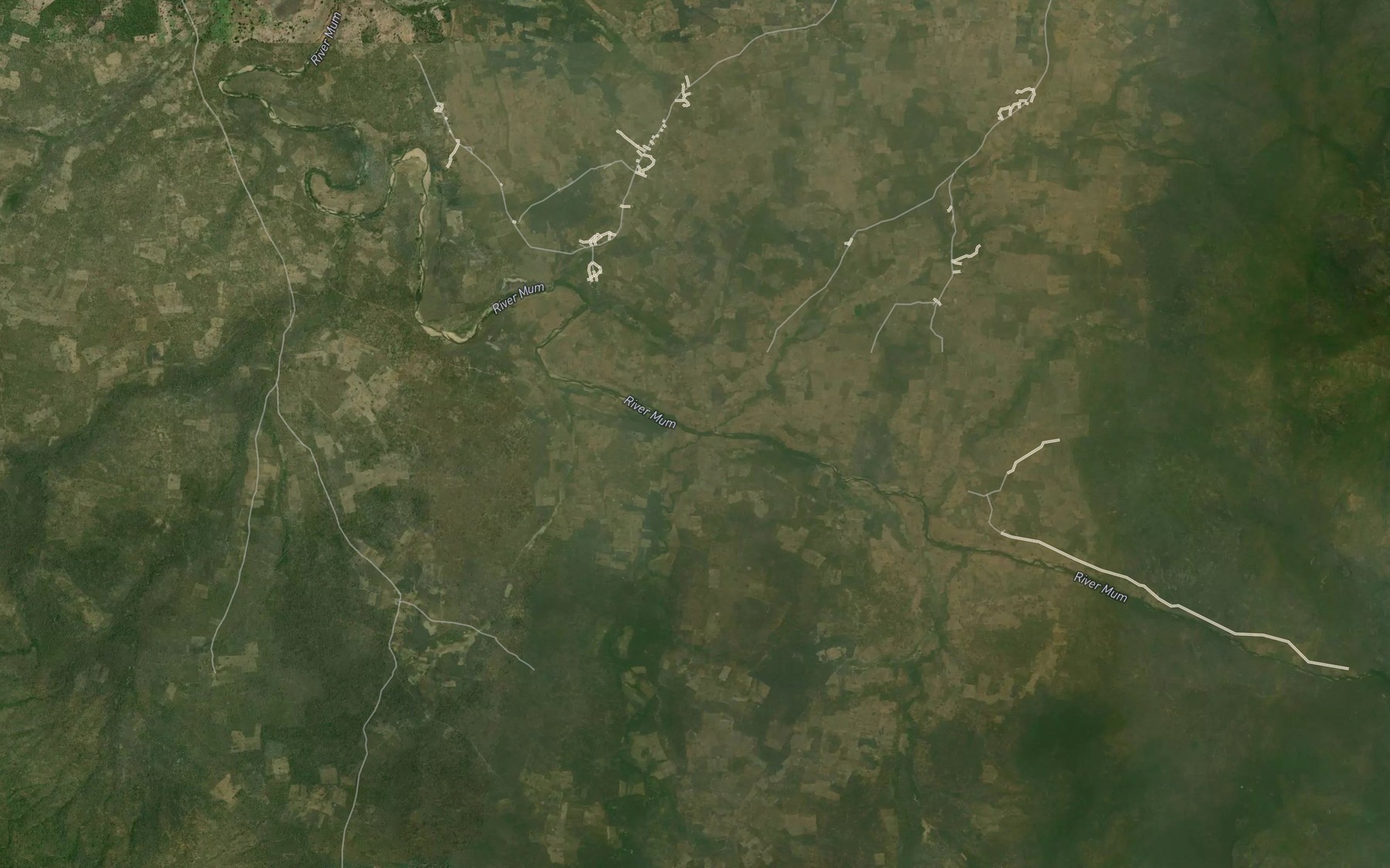 Satellite map of the River Mum