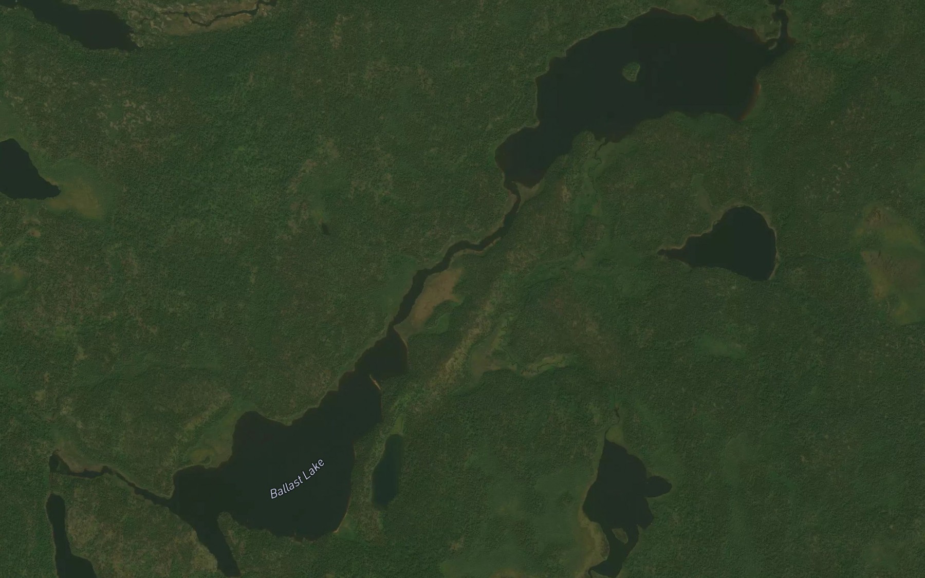 Satellite map of the Ballast Lake