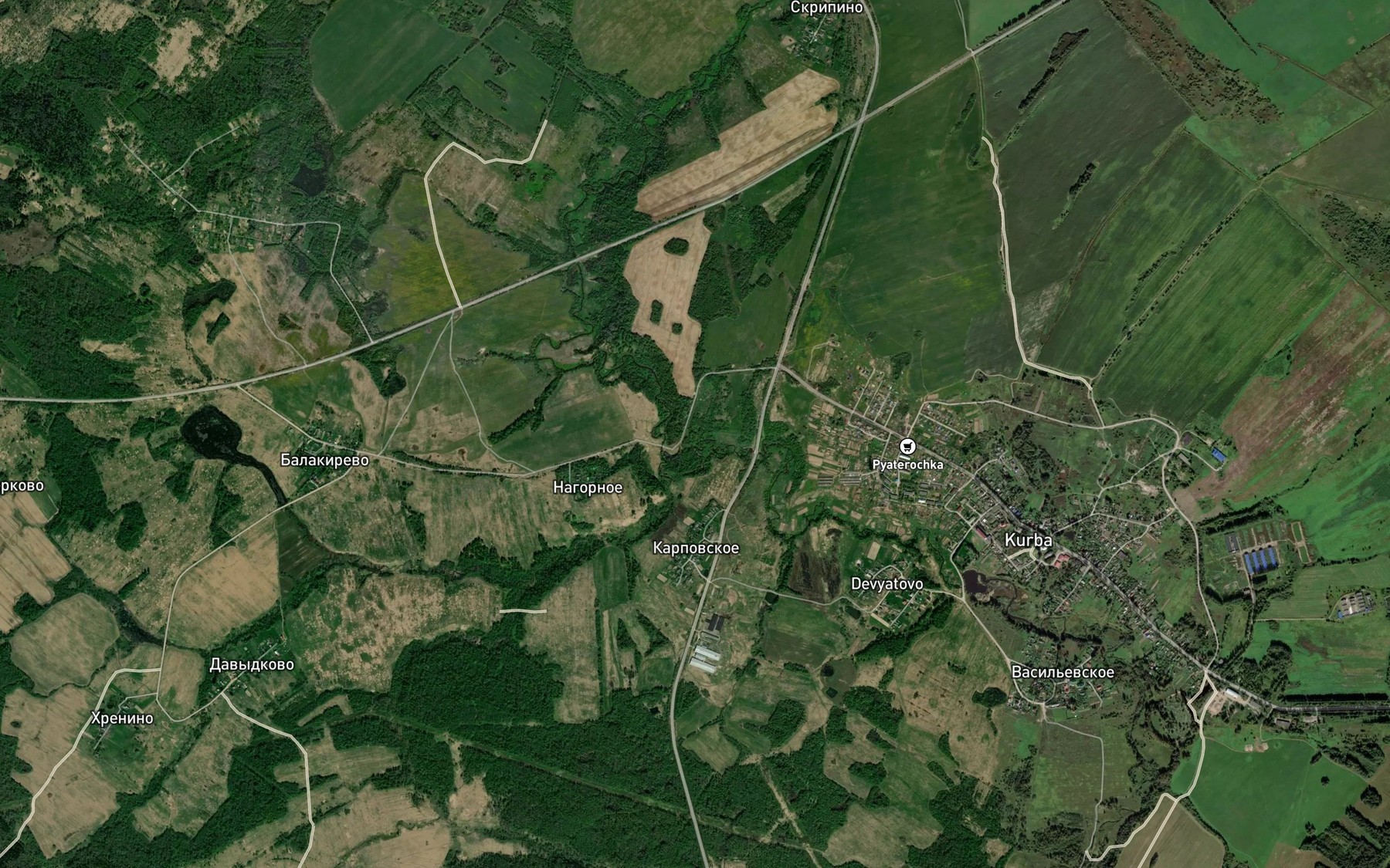 Satellite map of the Kurbitsa