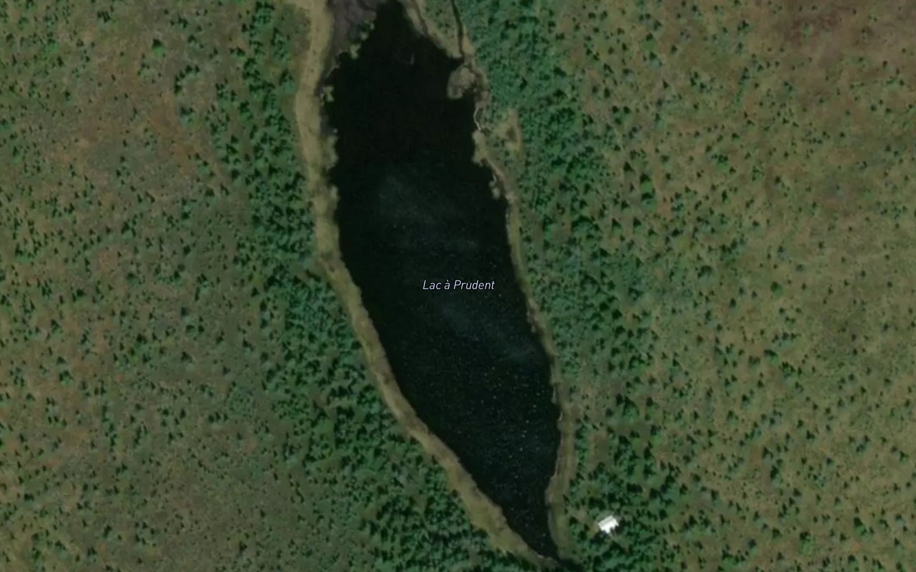 Satellite map of the Lac a Prudent
