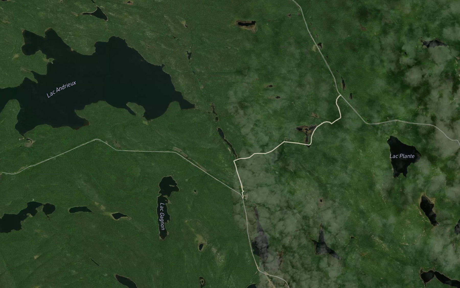 Satellite map of the Lac Guillaume