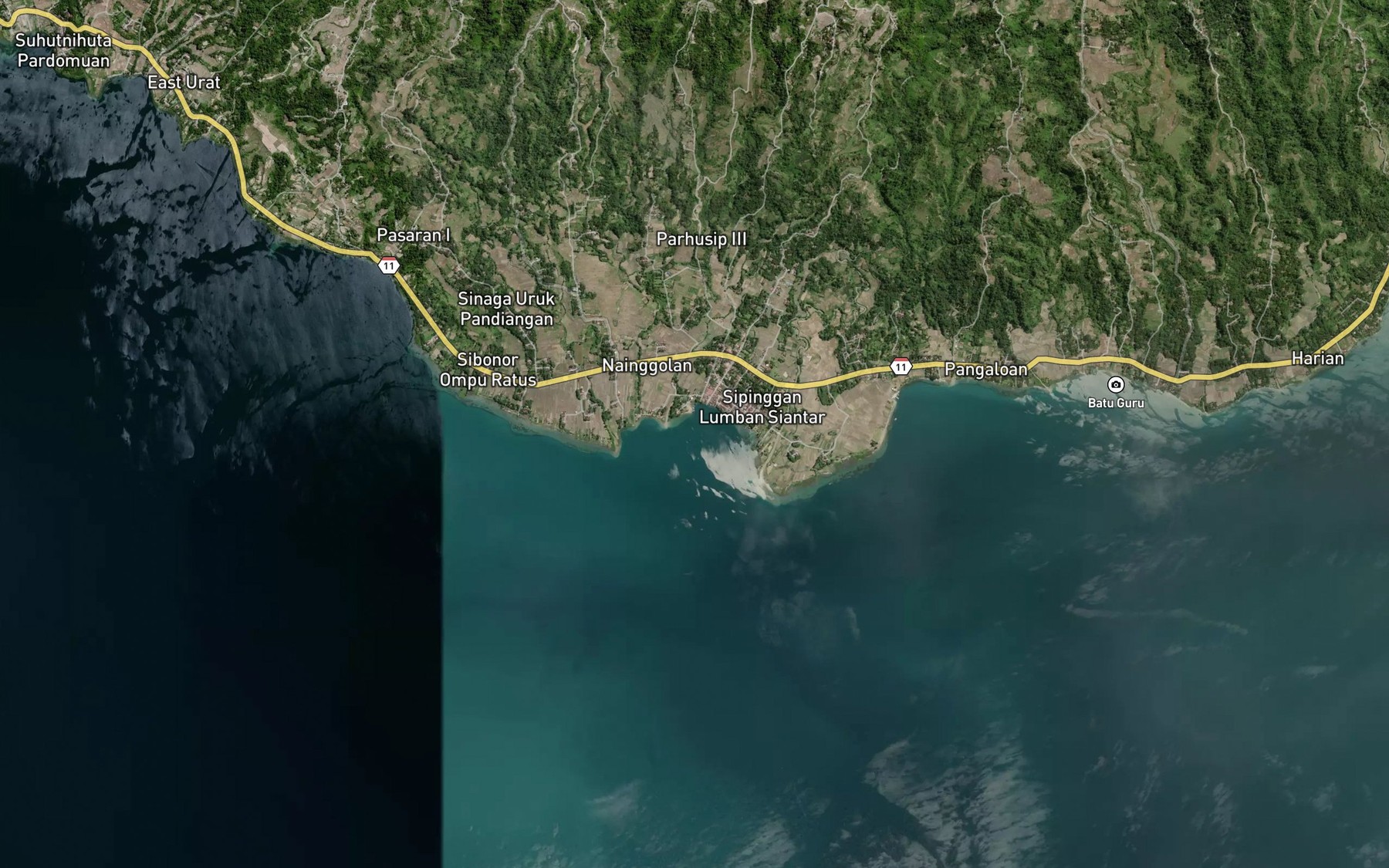 Satellite map of the Holbung Nainggolan