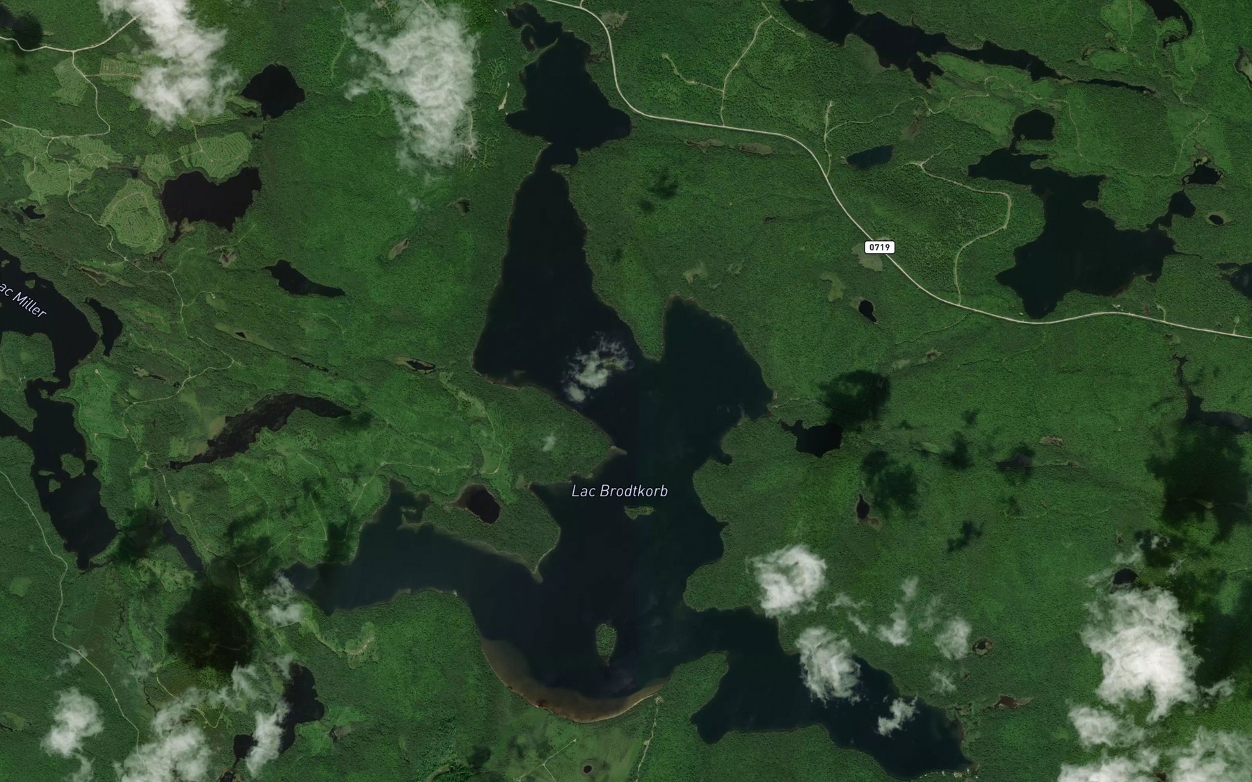 Satellite map of the Lac Brodtkorb
