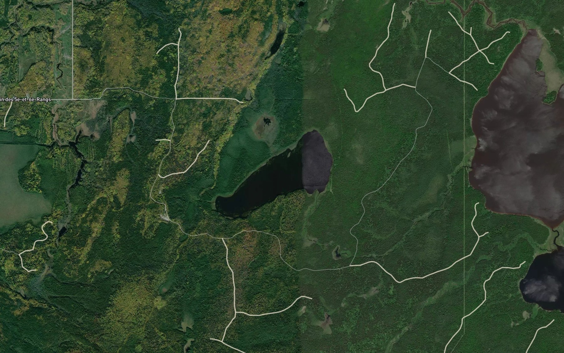 Satellite map of the Lac Gagnon