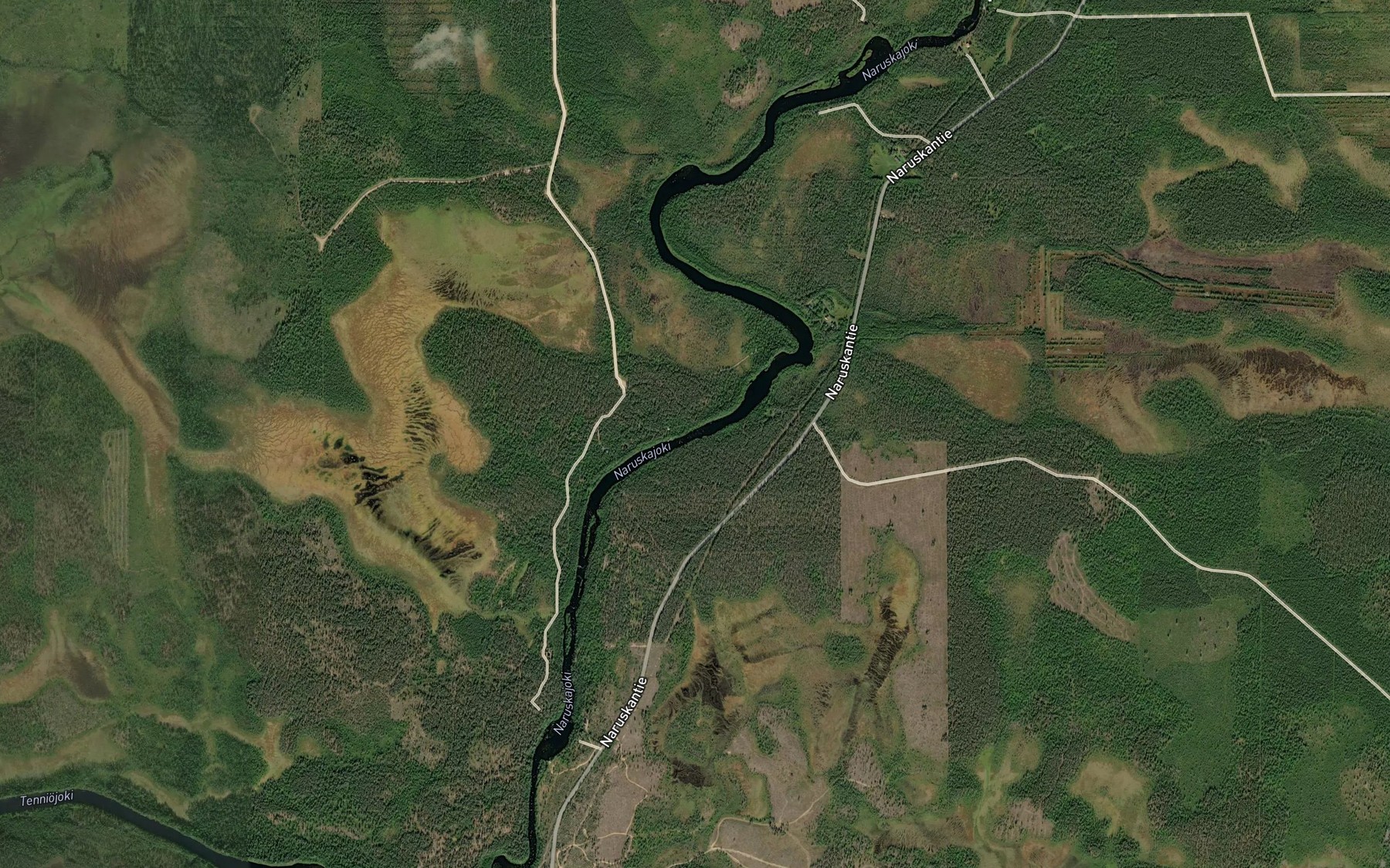Satellite map of the Syvaskongas