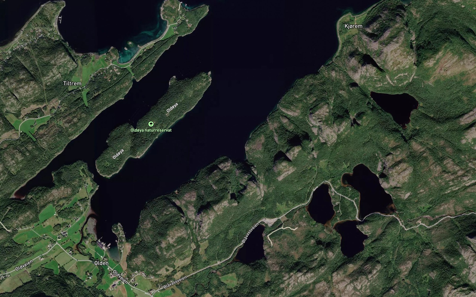 Satellite map of the Jovika