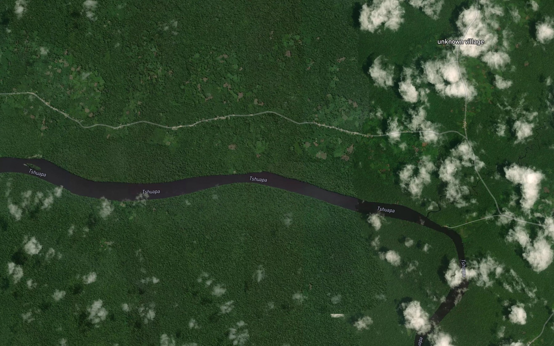 Satellite map of the Yenia