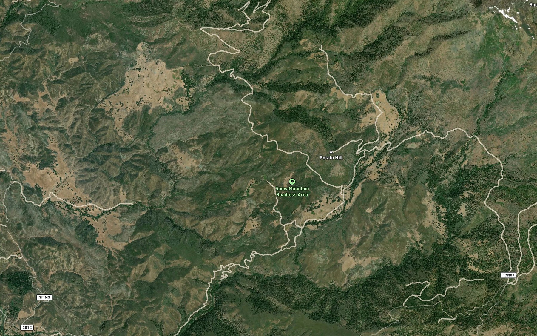 Satellite map of the Big Spring