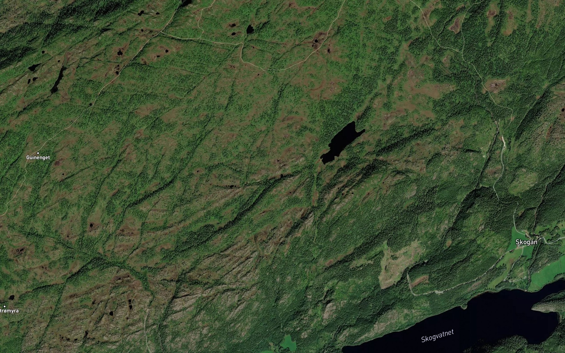 Satellite map of the Perkalltjonna