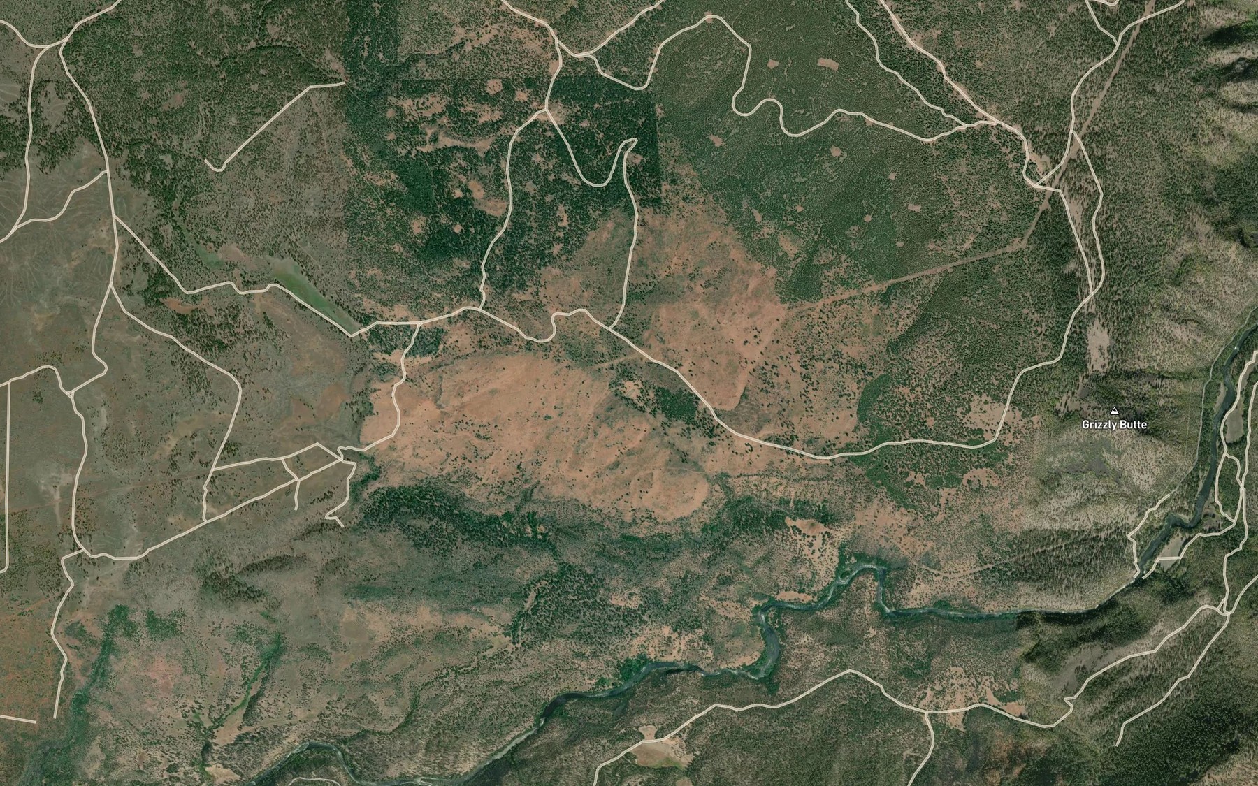 Satellite map of the Griffith Reservoir