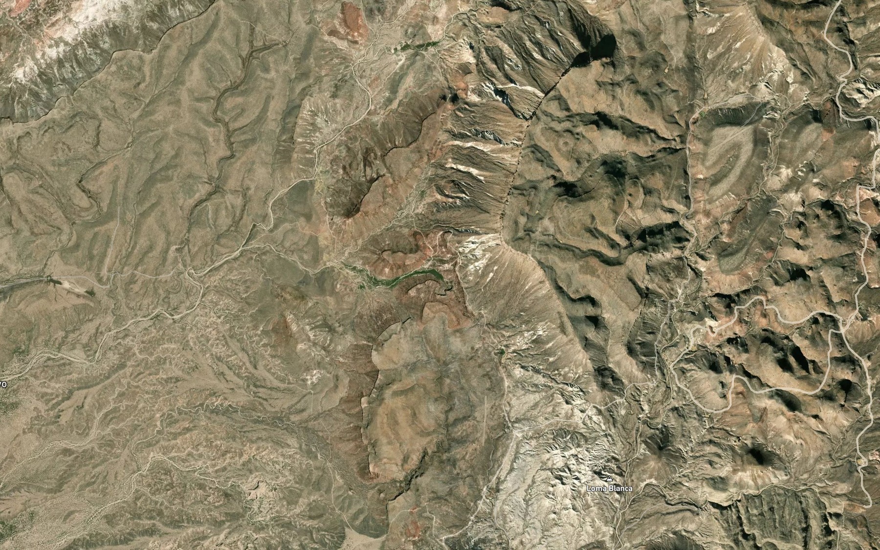 Satellite map of the Nixon Spring