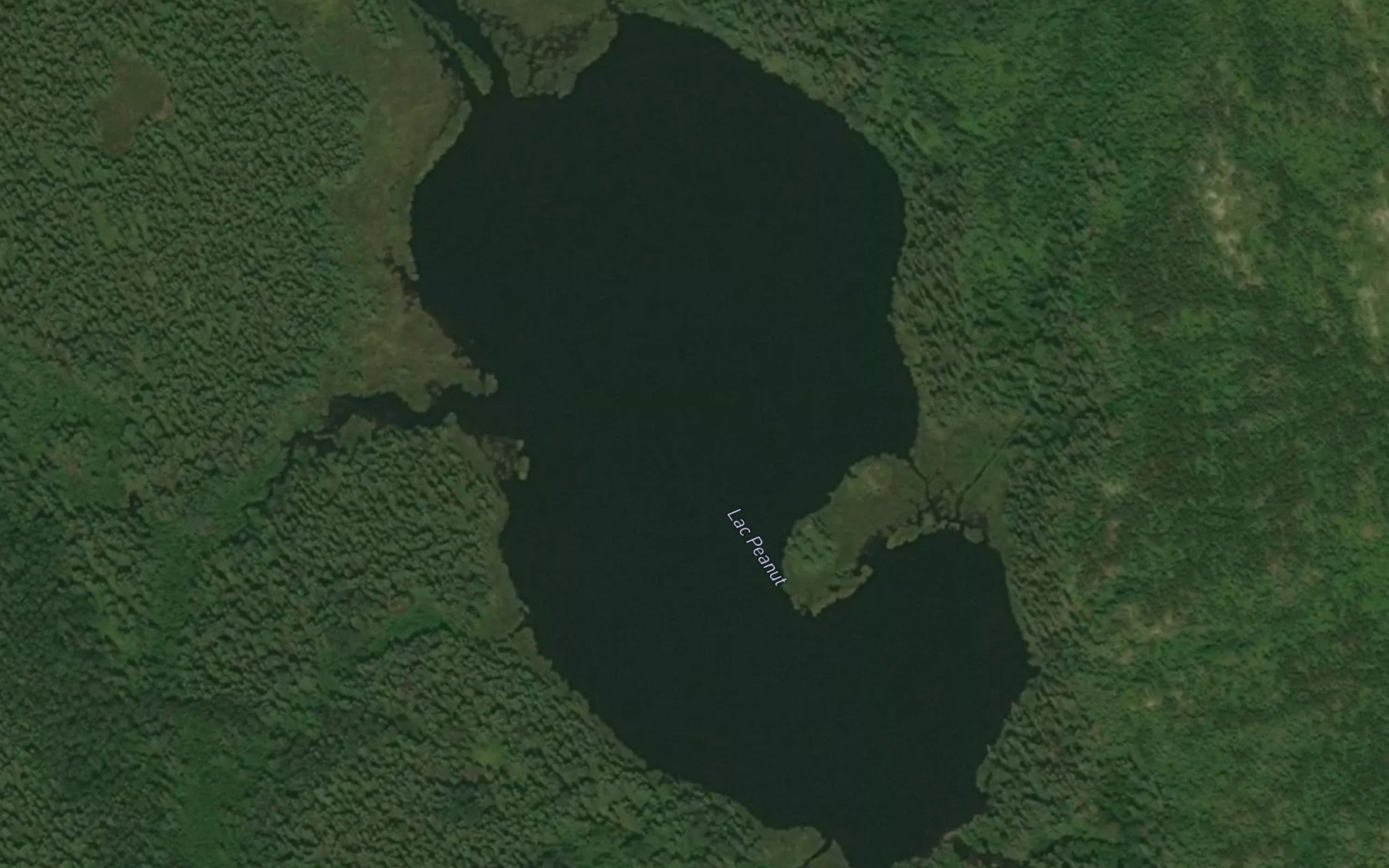 Satellite map of the Lac Peanut