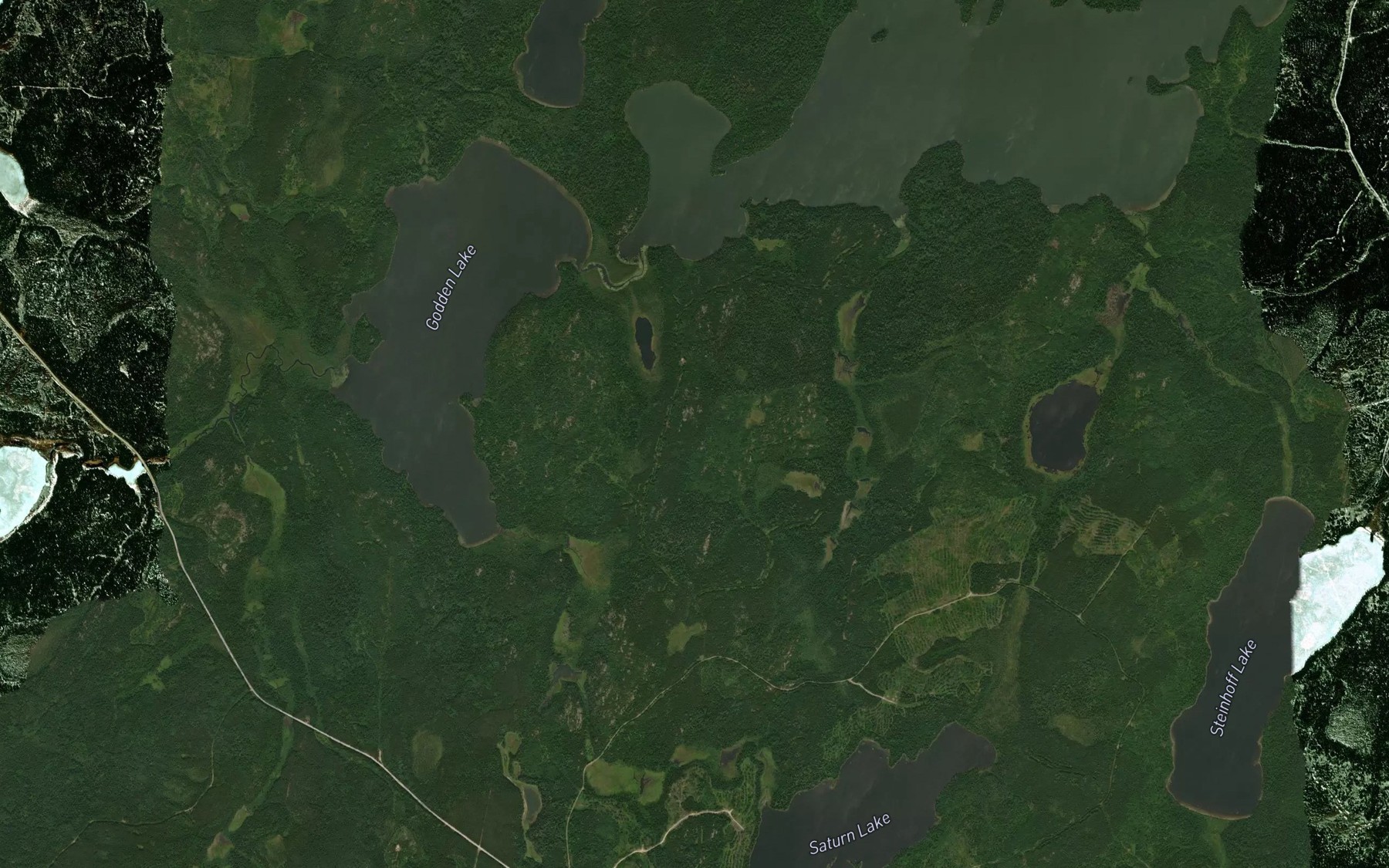 Satellite map of the Square Creek