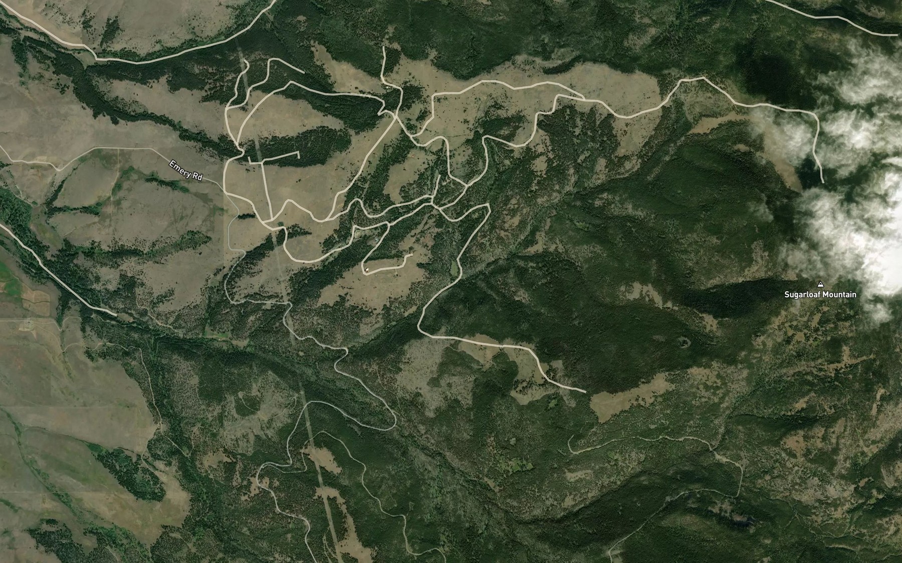 Satellite map of the Spring Creek