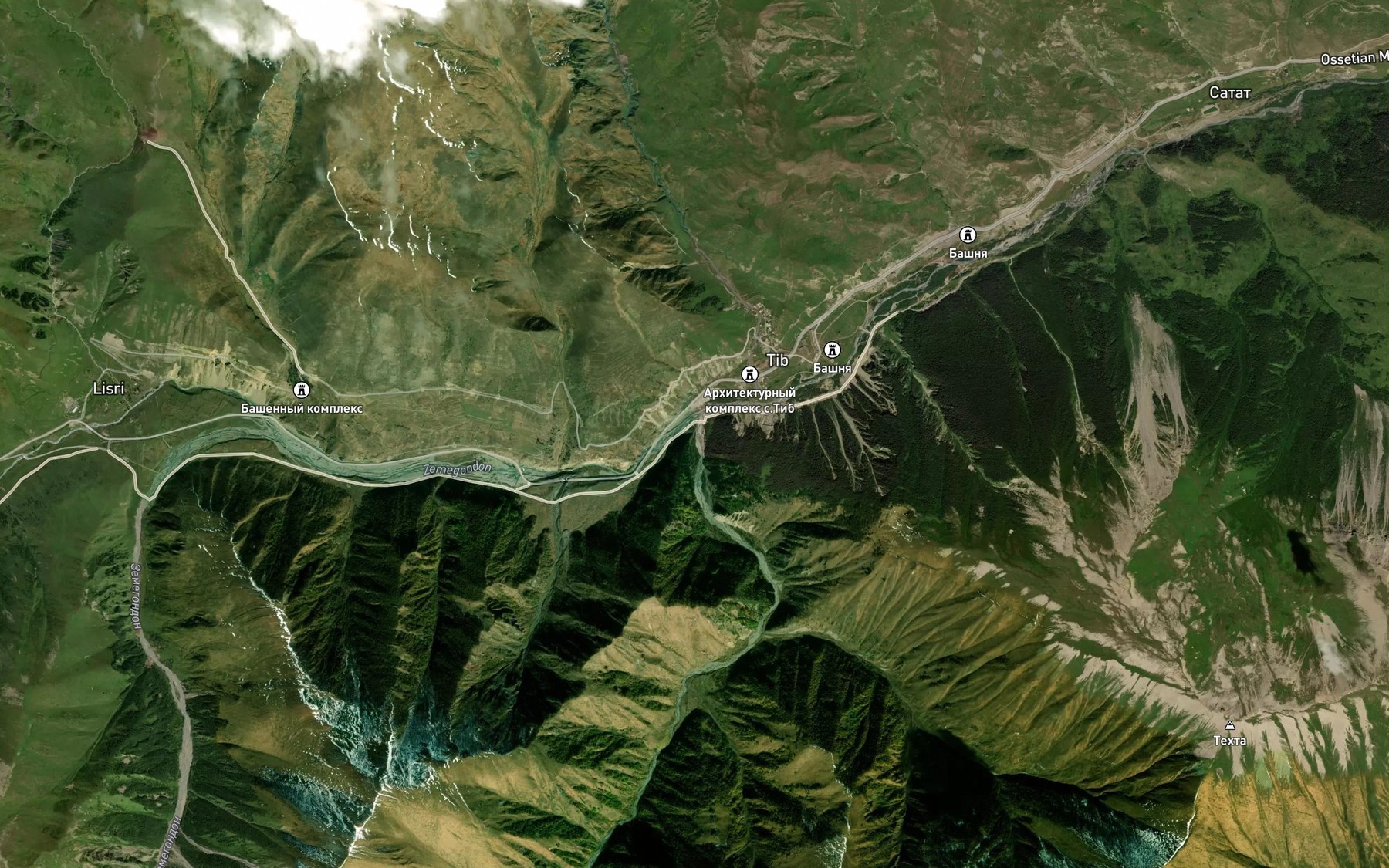 Satellite map of the Khalatsa