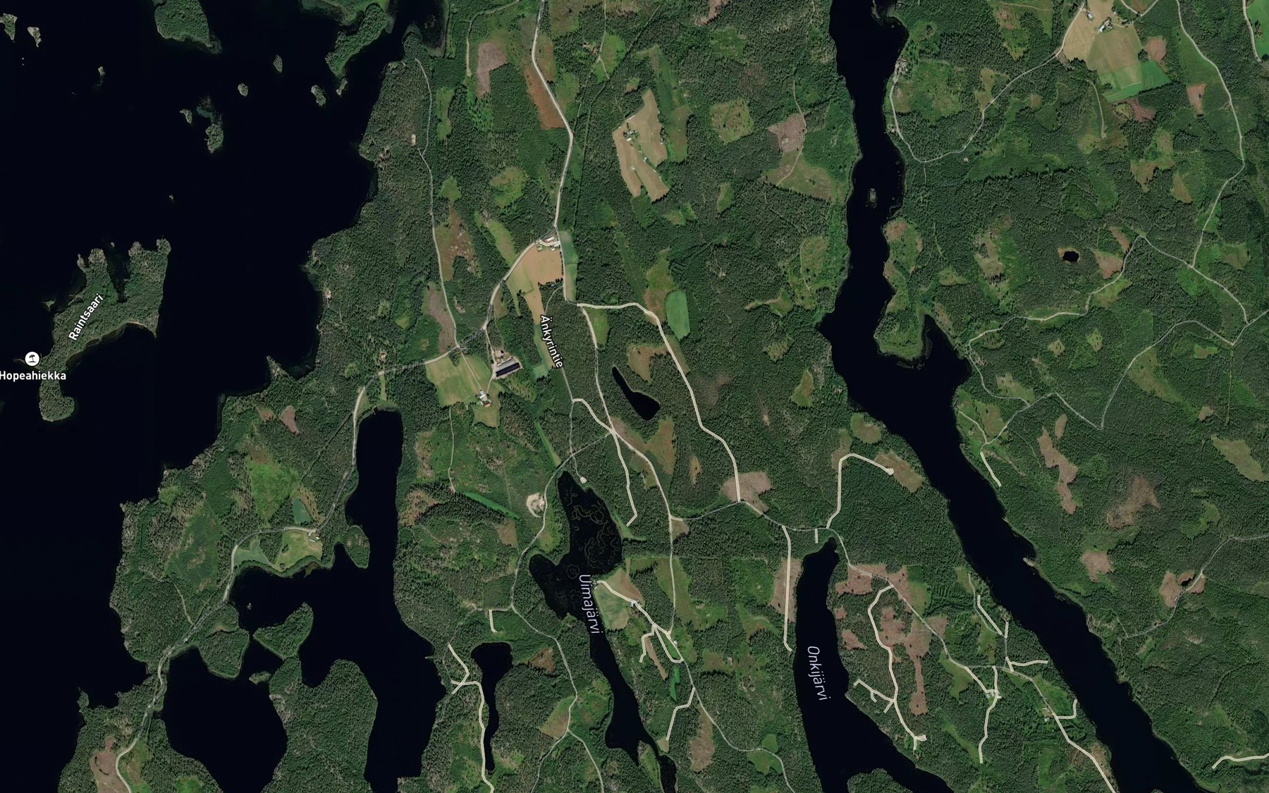 Satellite map of the Mustalampi