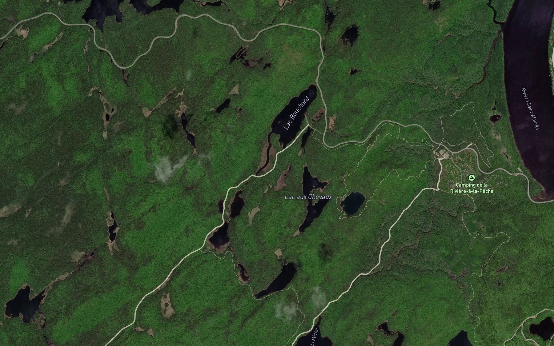 Satellite map of the Lac Woco
