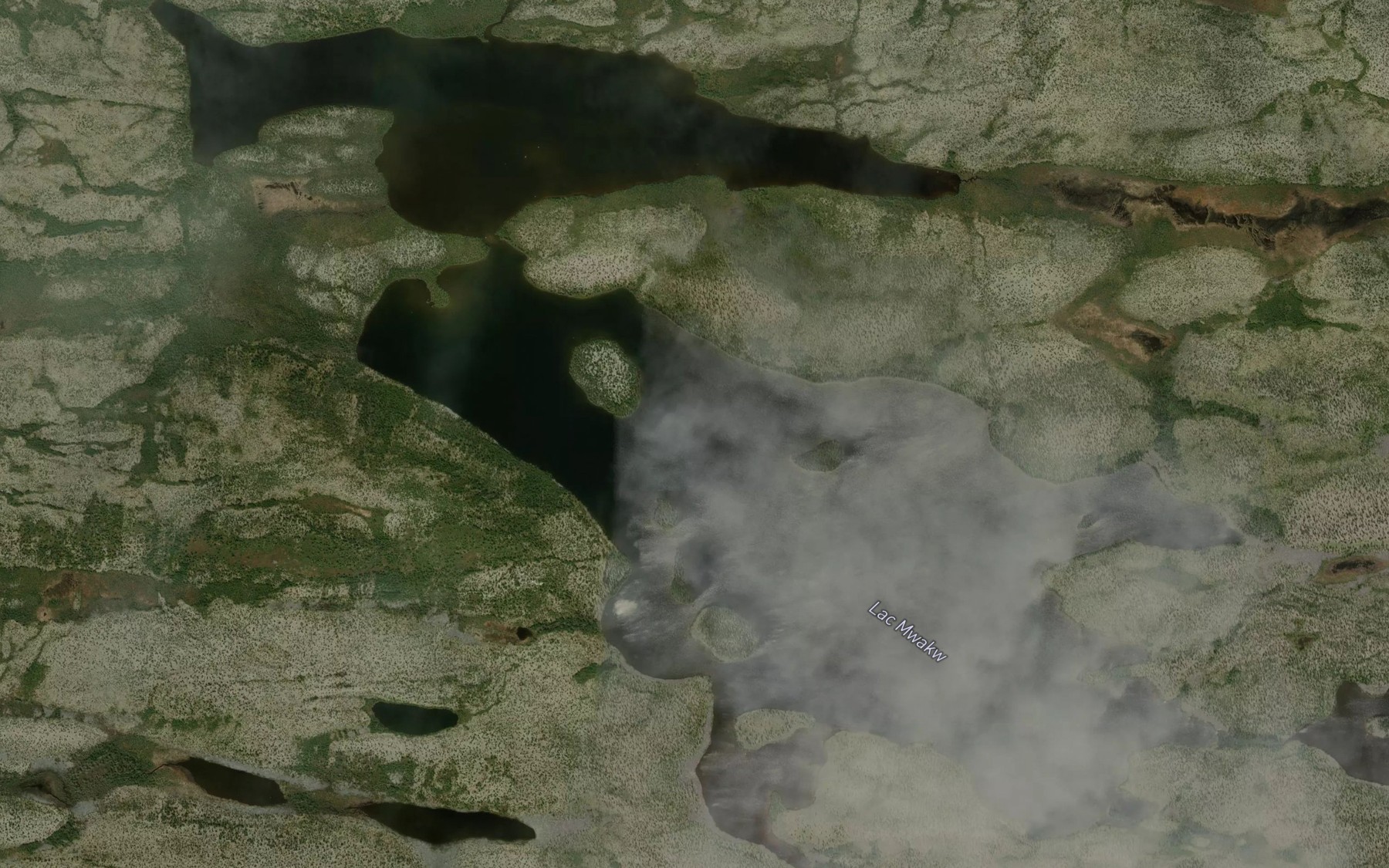 Satellite map of the Lac Mwakw