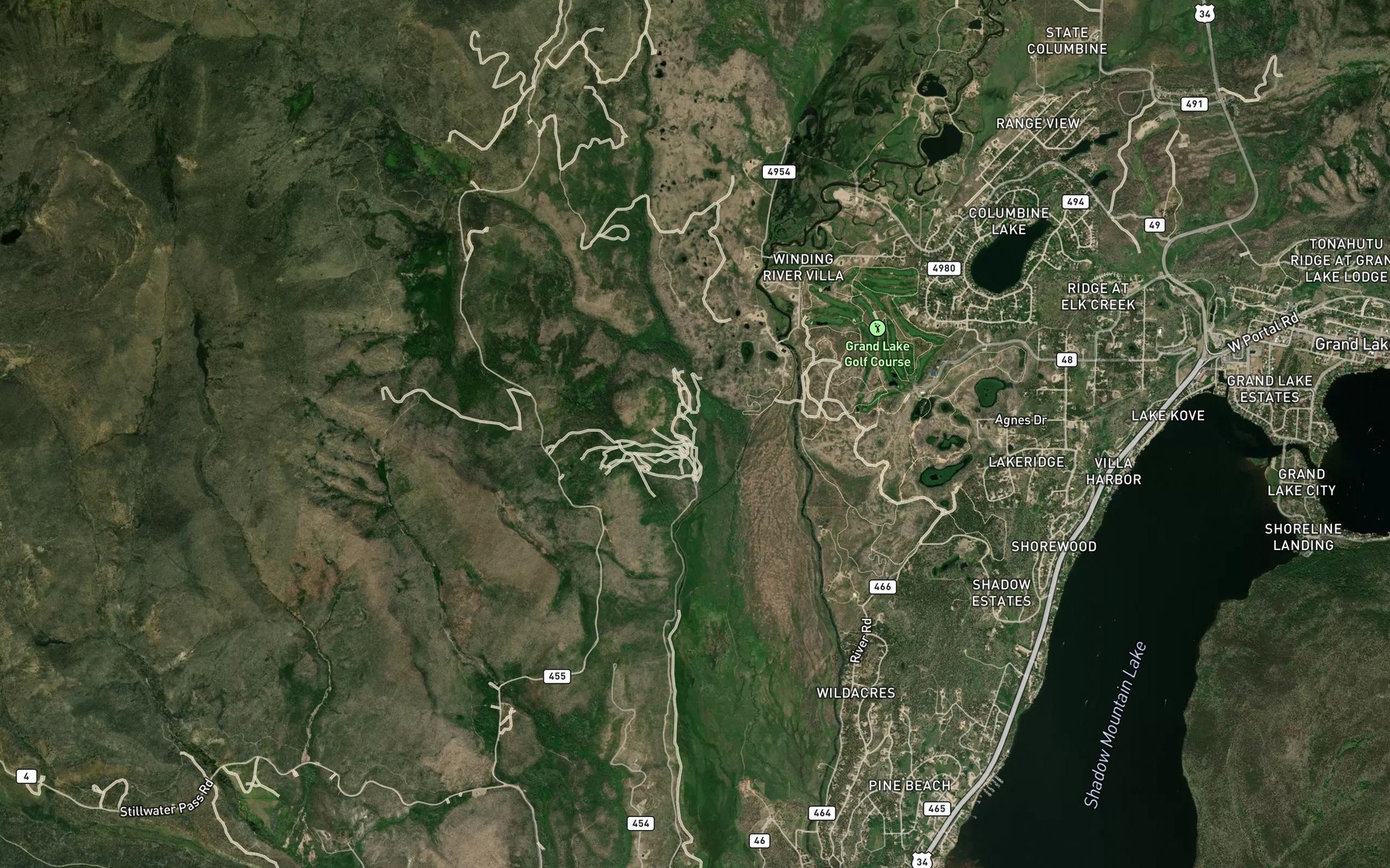 Satellite map of the Koerber Ditch