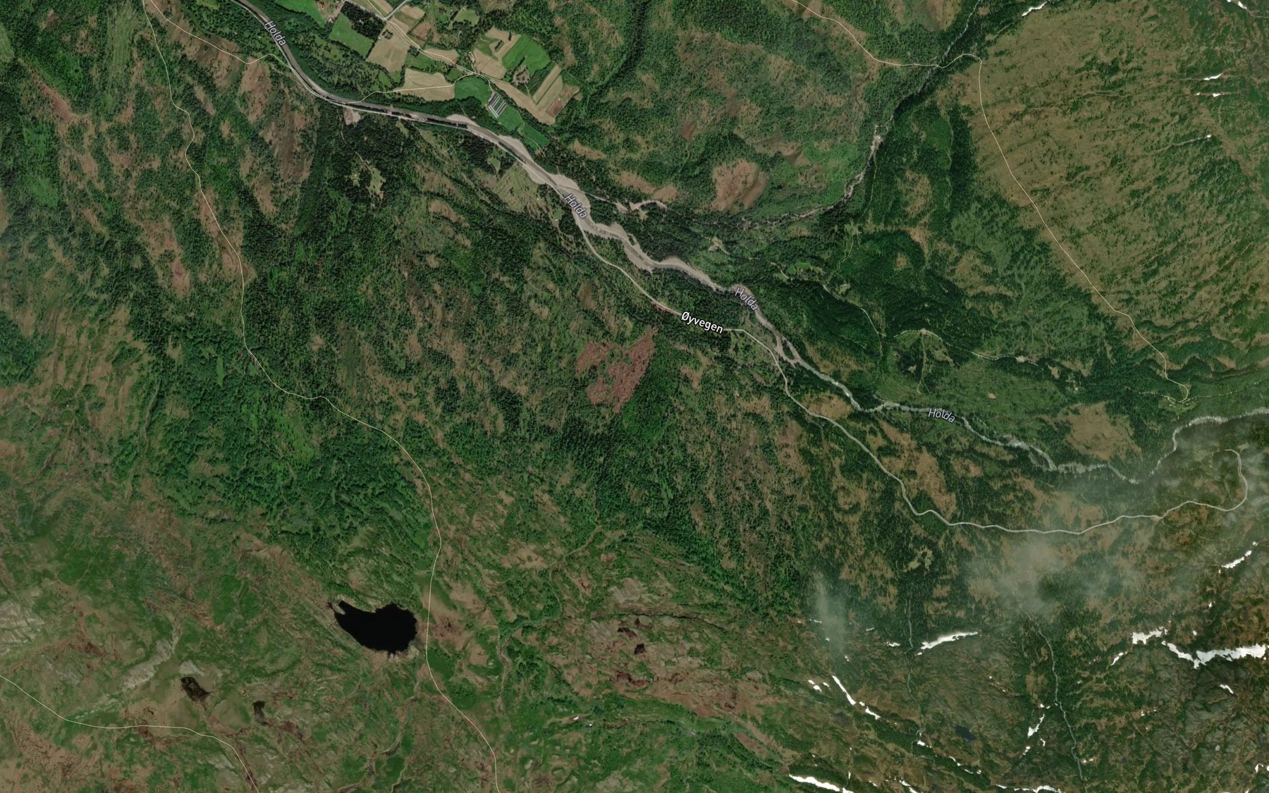 Satellite map of the Svartbekken