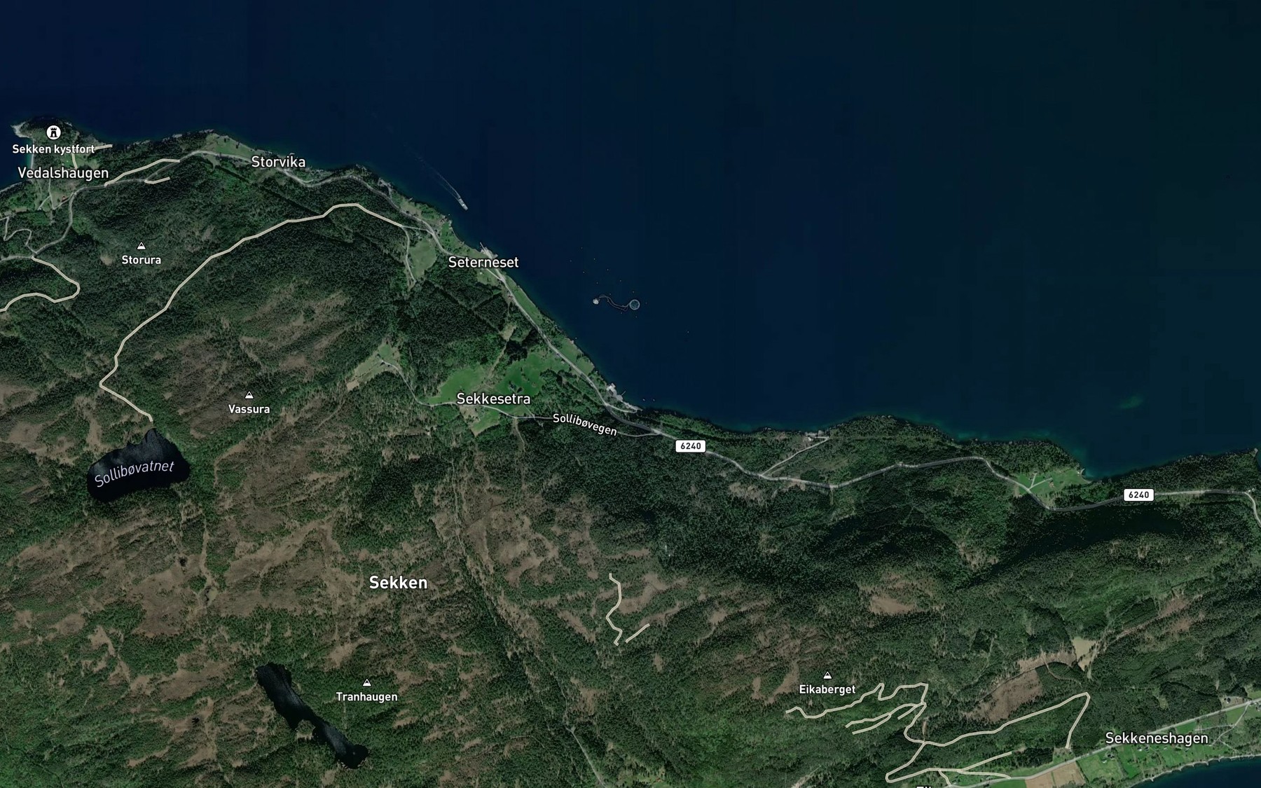 Satellite map of the Reitabukta