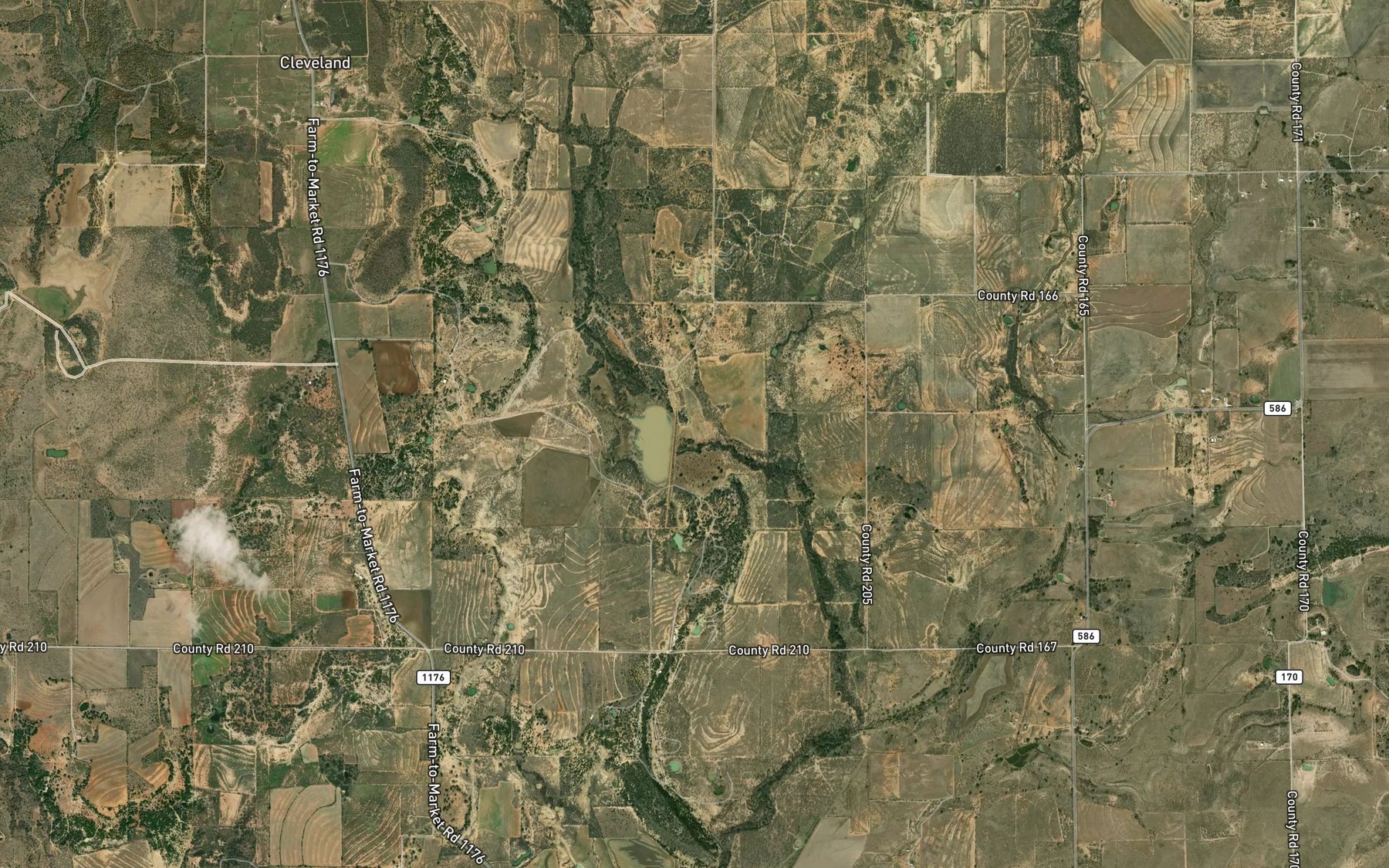 Satellite map of the Soil Conservation Service Site 10a Reservoir