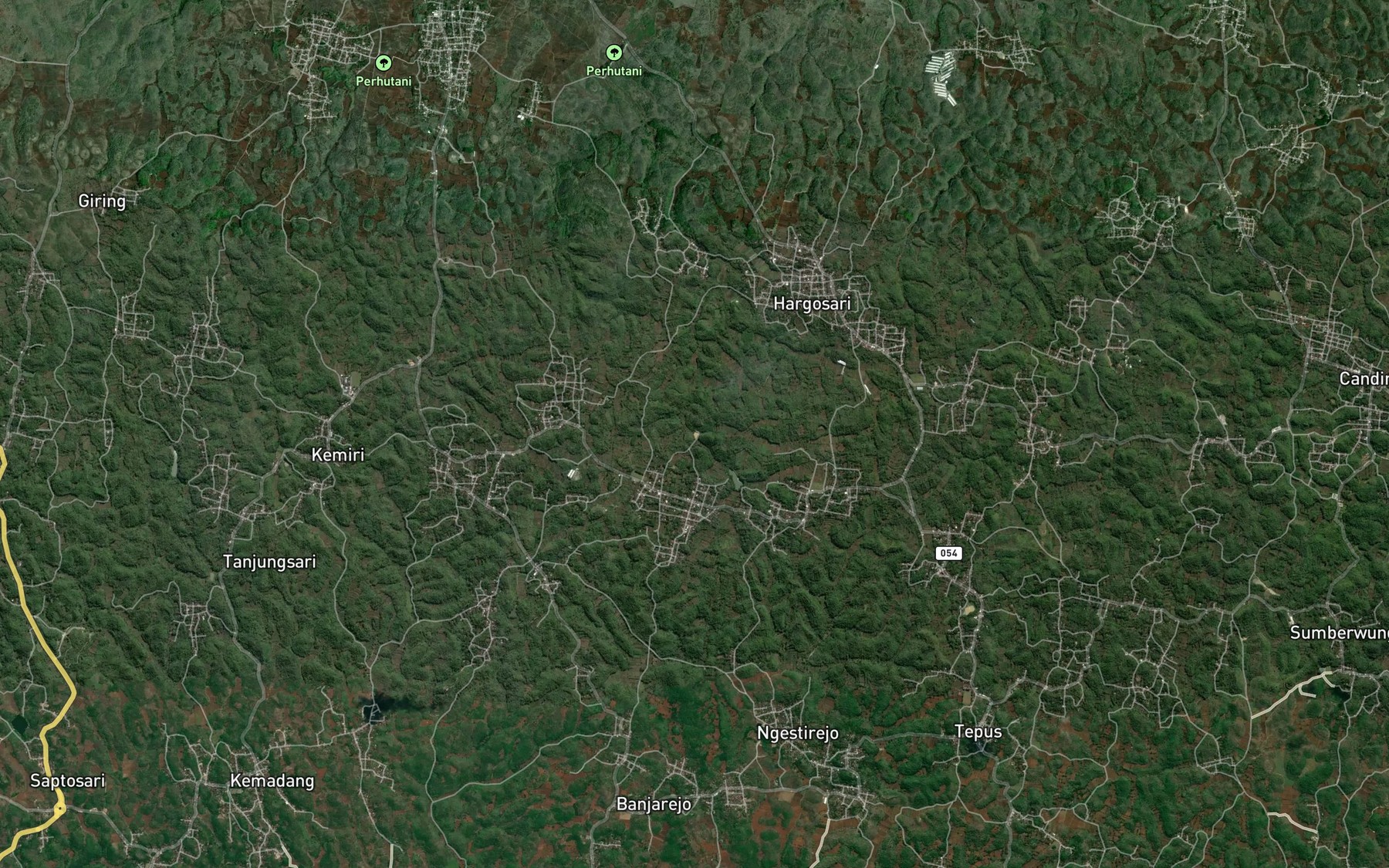 Satellite map of the Telaga Seropan