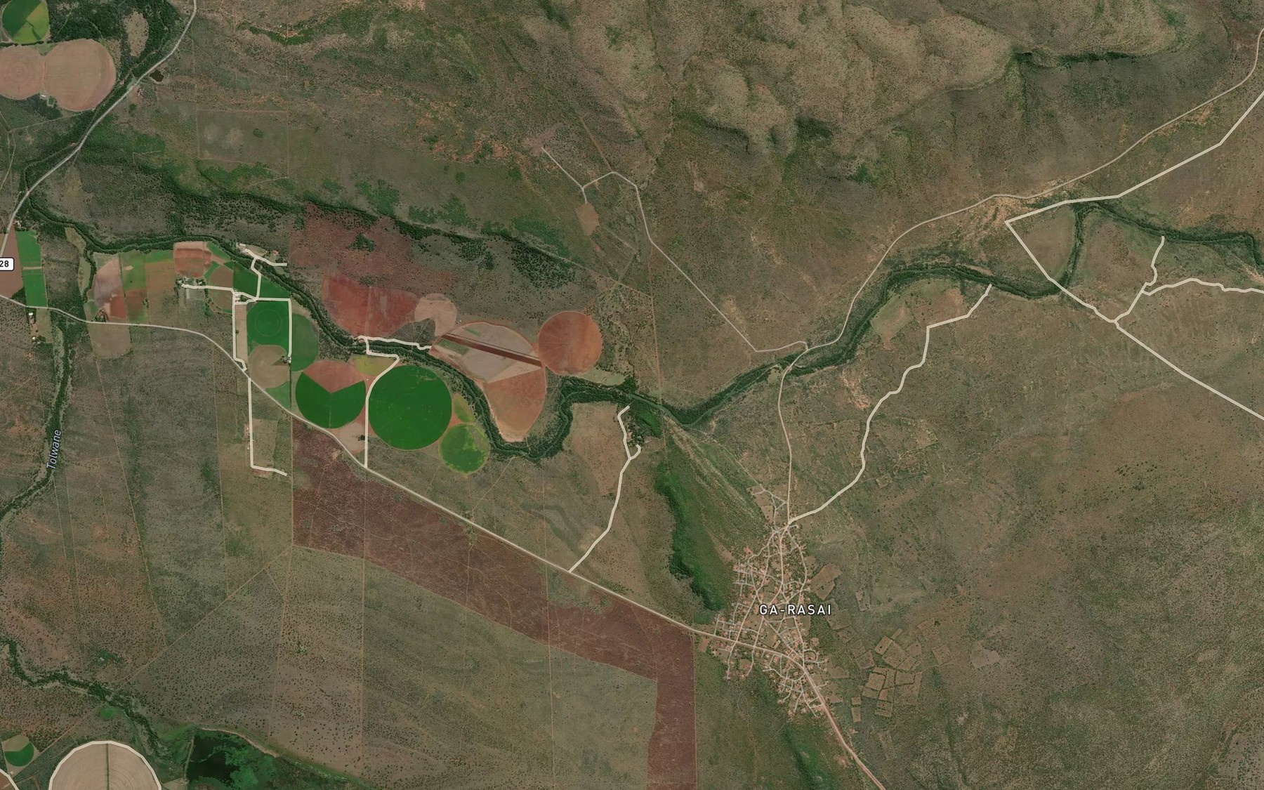 Satellite map of the Moretele