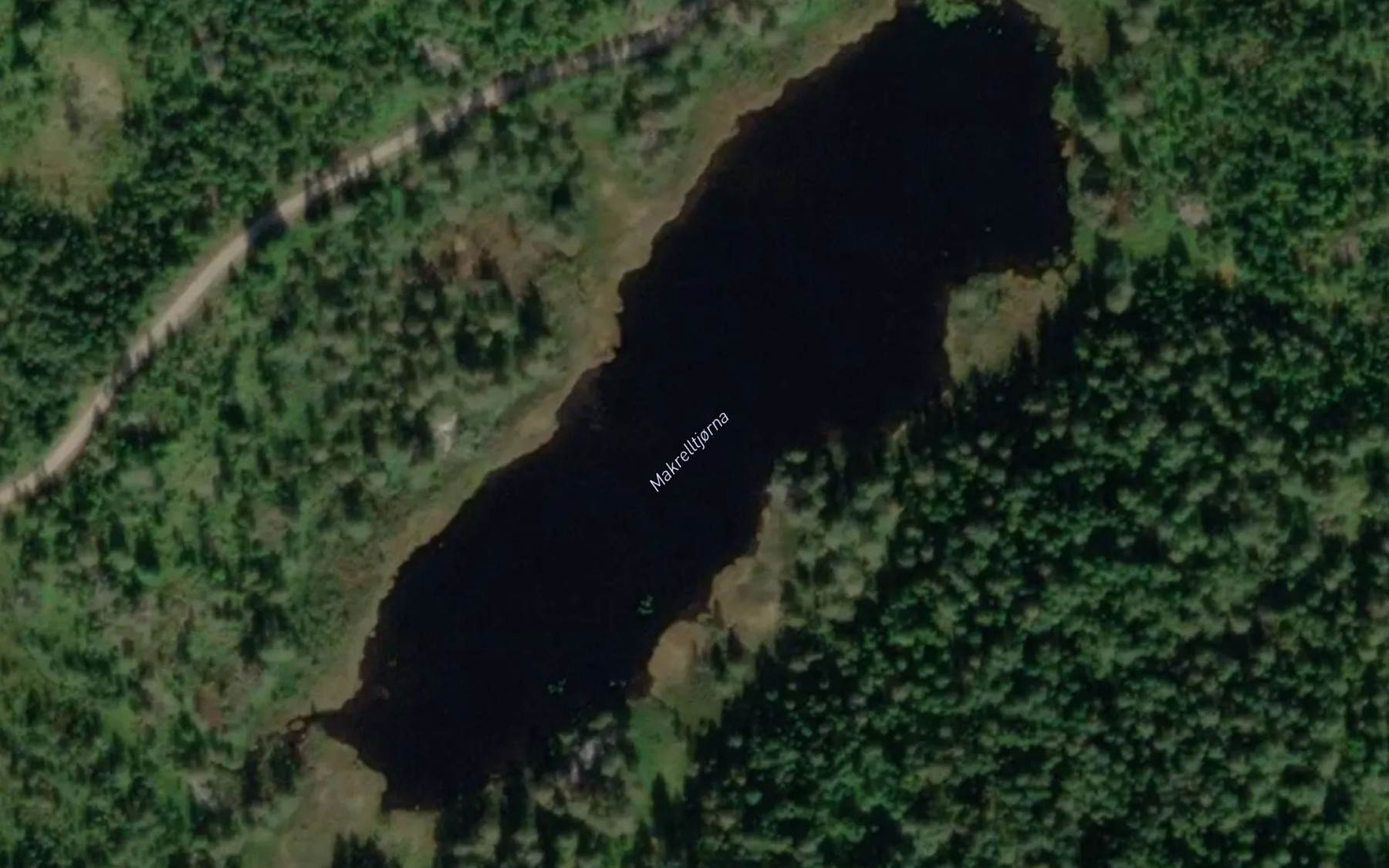 Satellite map of the Makrelltjorna