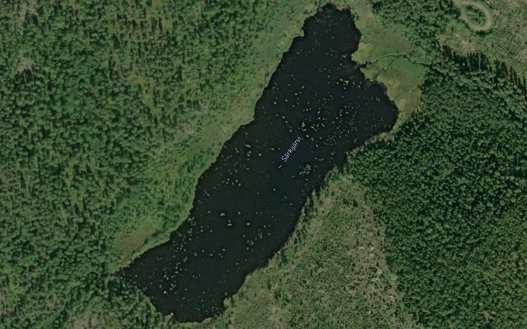 Satellite map of the Sarkijarvi