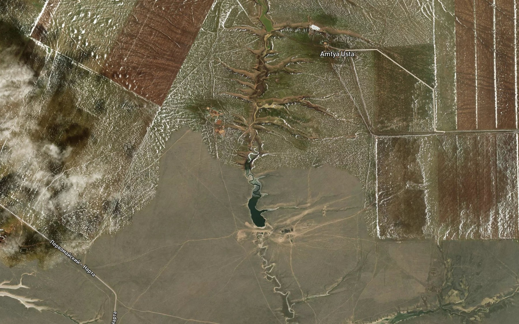 Satellite map of the Balka Khagin-Sala