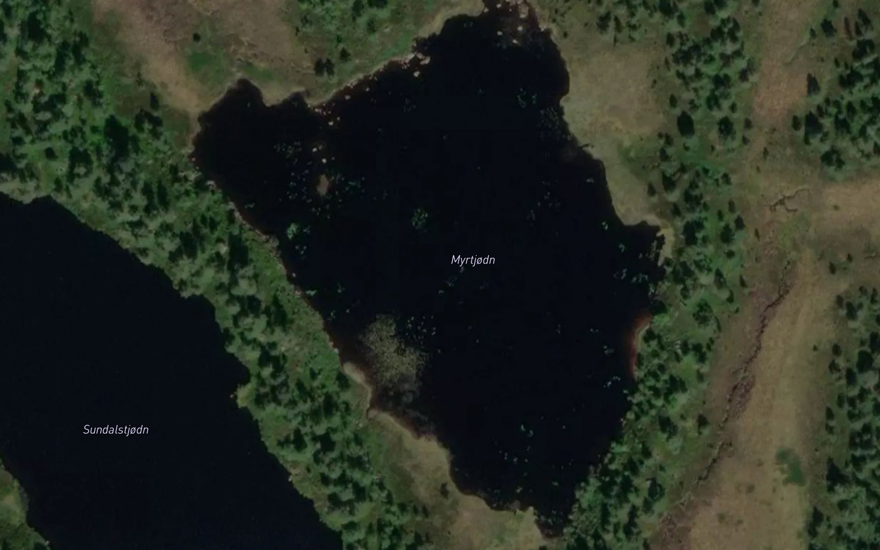 Satellite map of the Myrtjodn