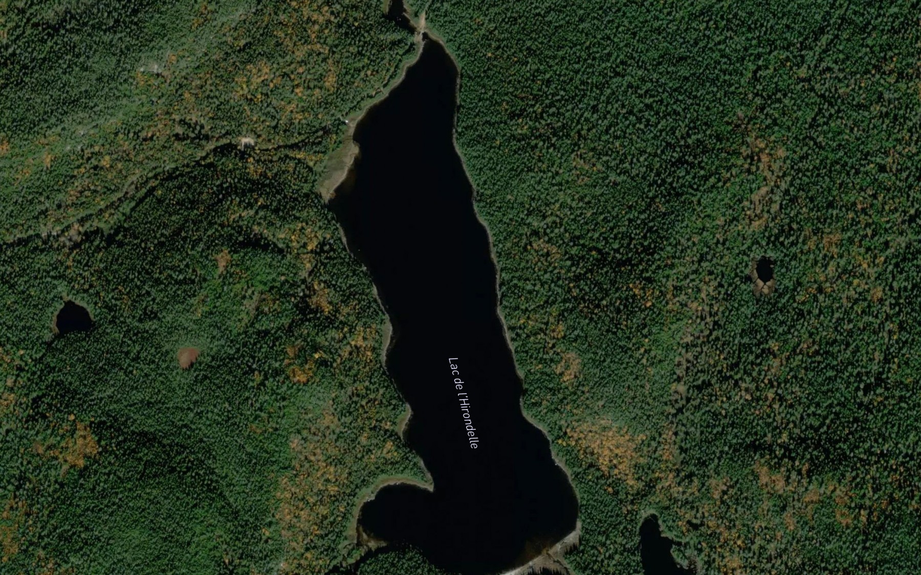 Satellite map of the Lac de l'Hirondelle