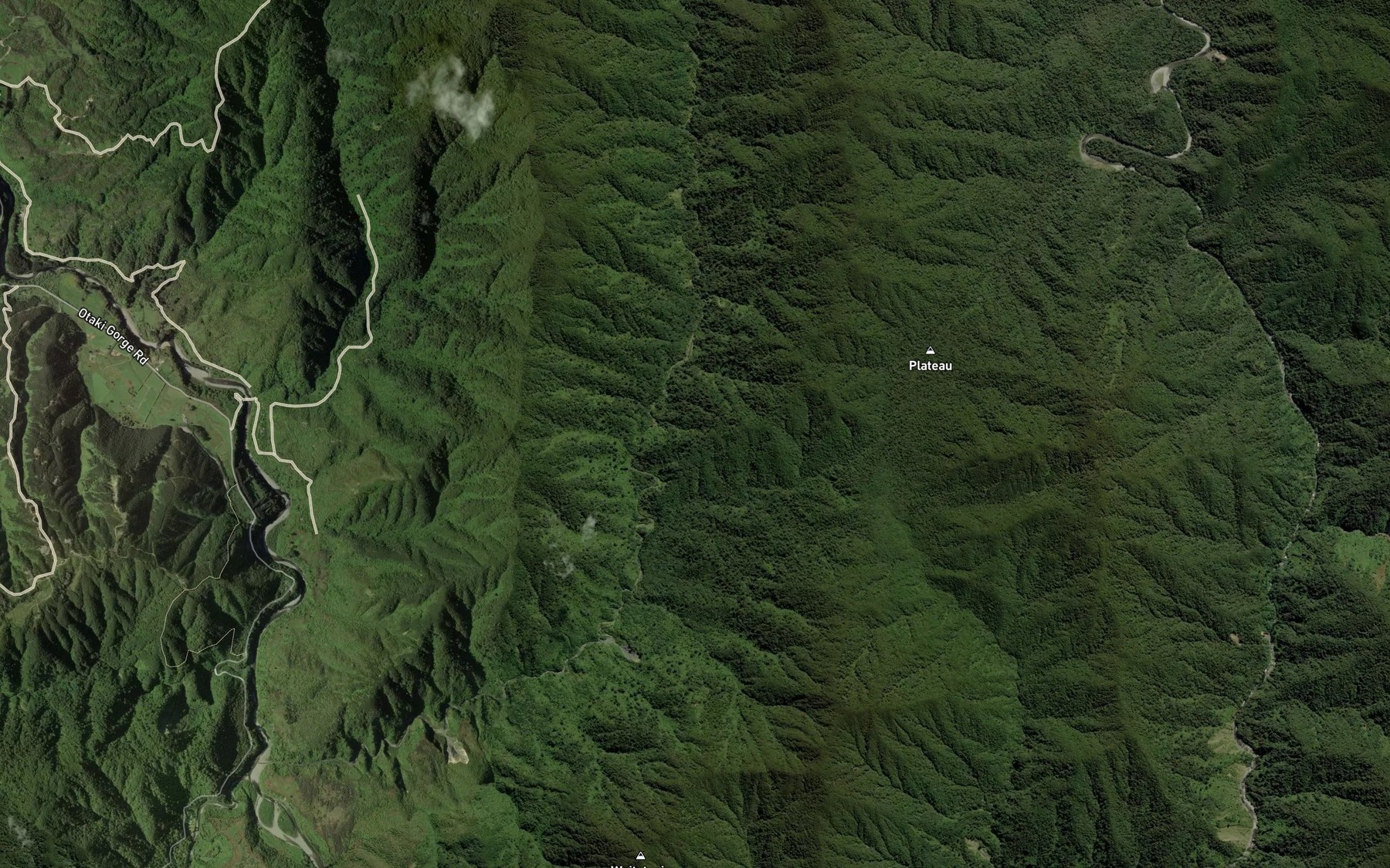 Satellite map of the Saddle Creek