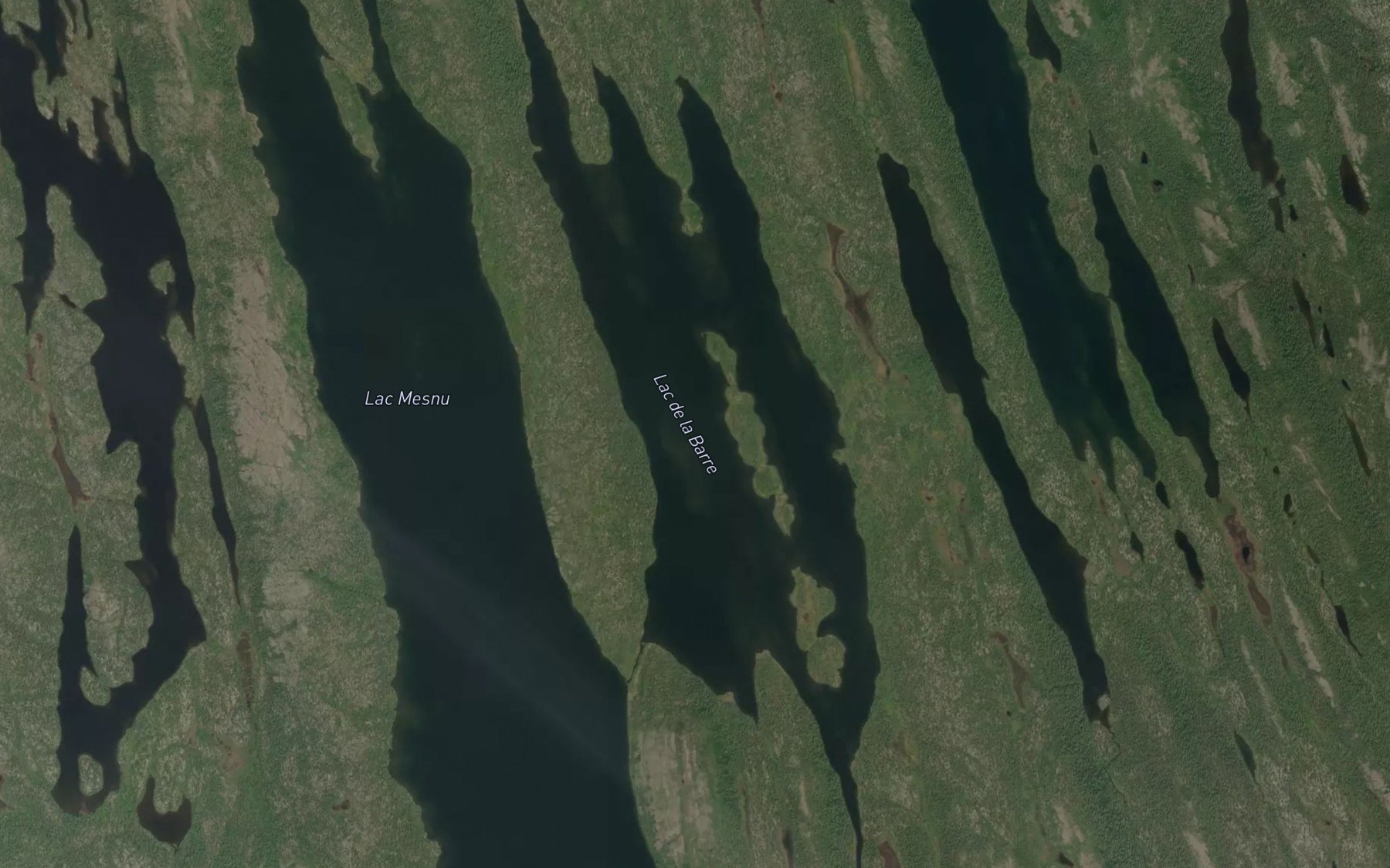 Satellite map of the Lac de la Barre