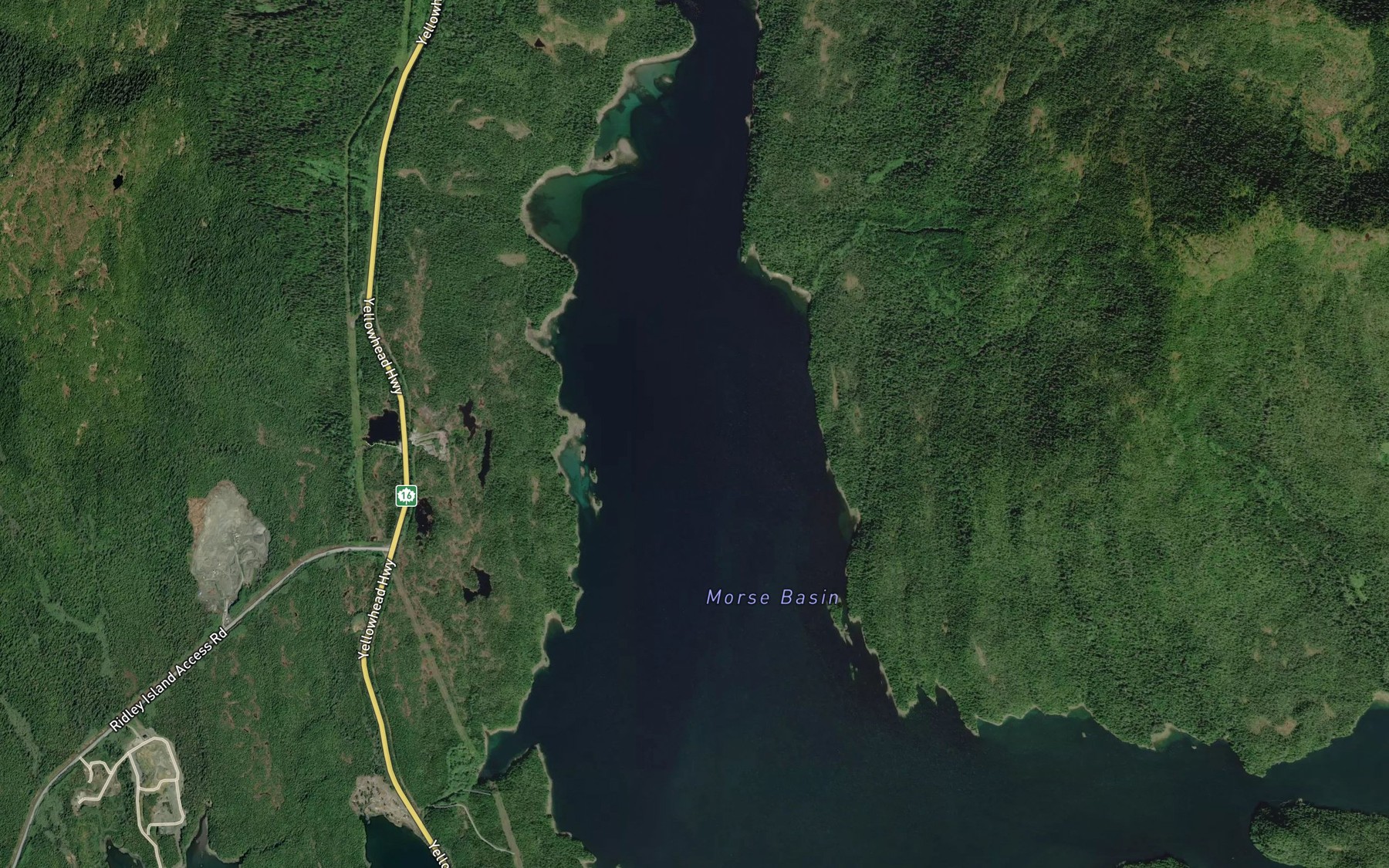 Satellite map of the Morse Basin