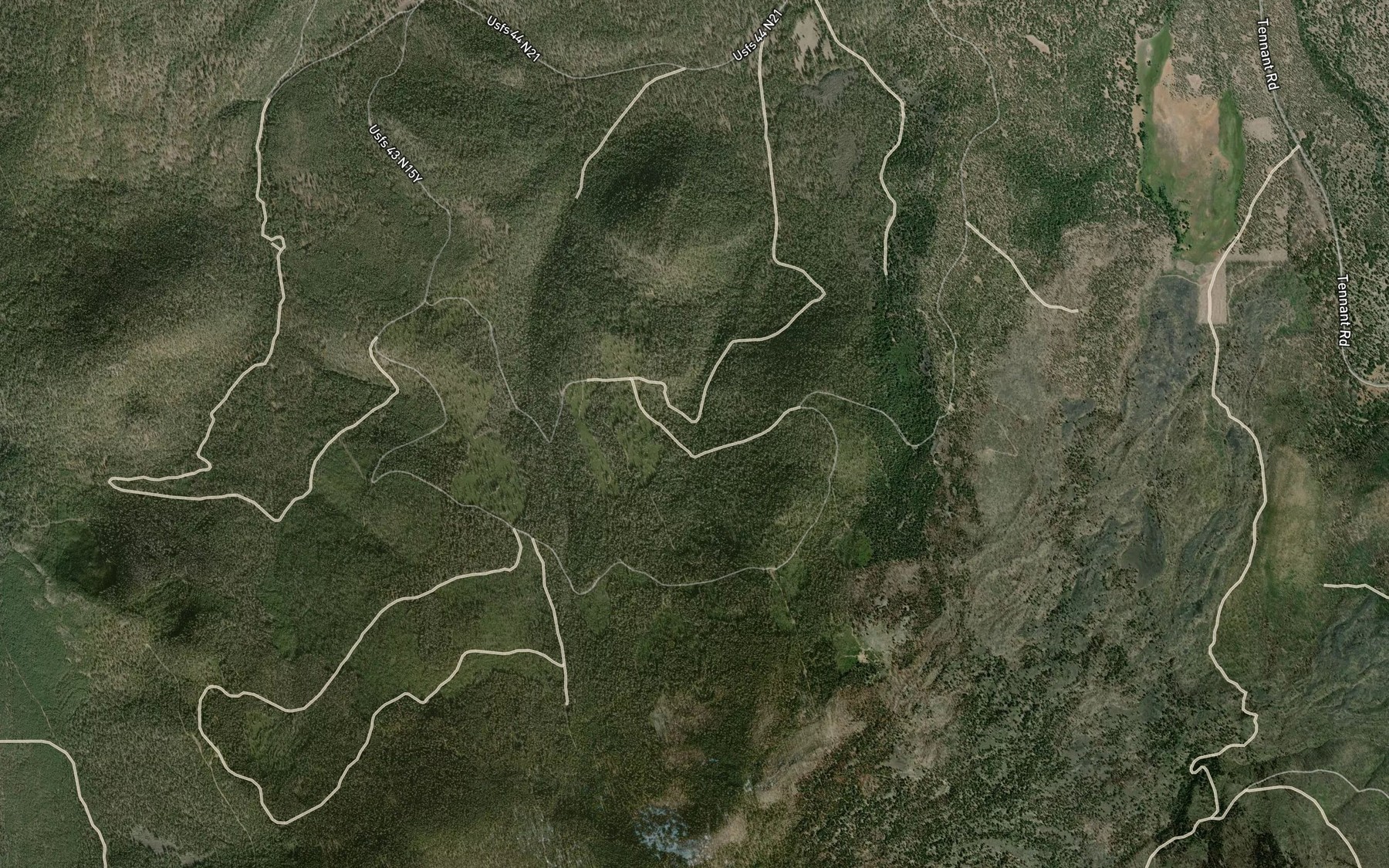 Satellite map of the Trapper Spring