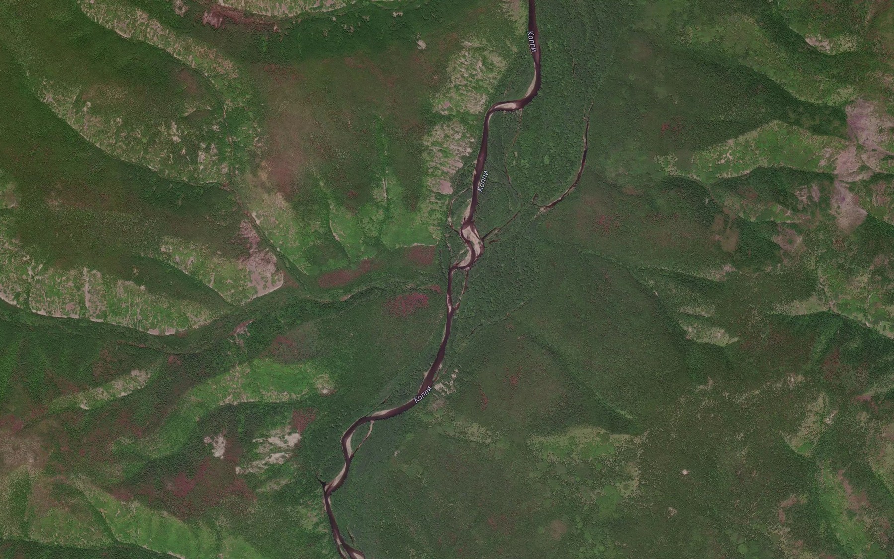Satellite map of the Abaza