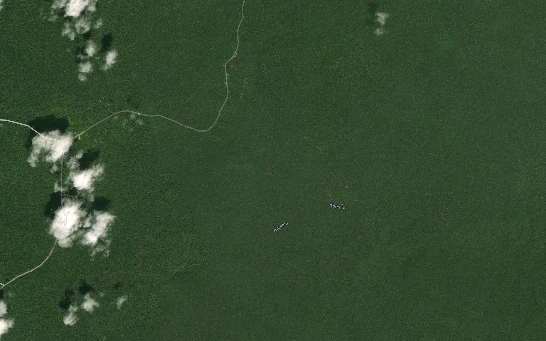 Satellite map of the Zouoba