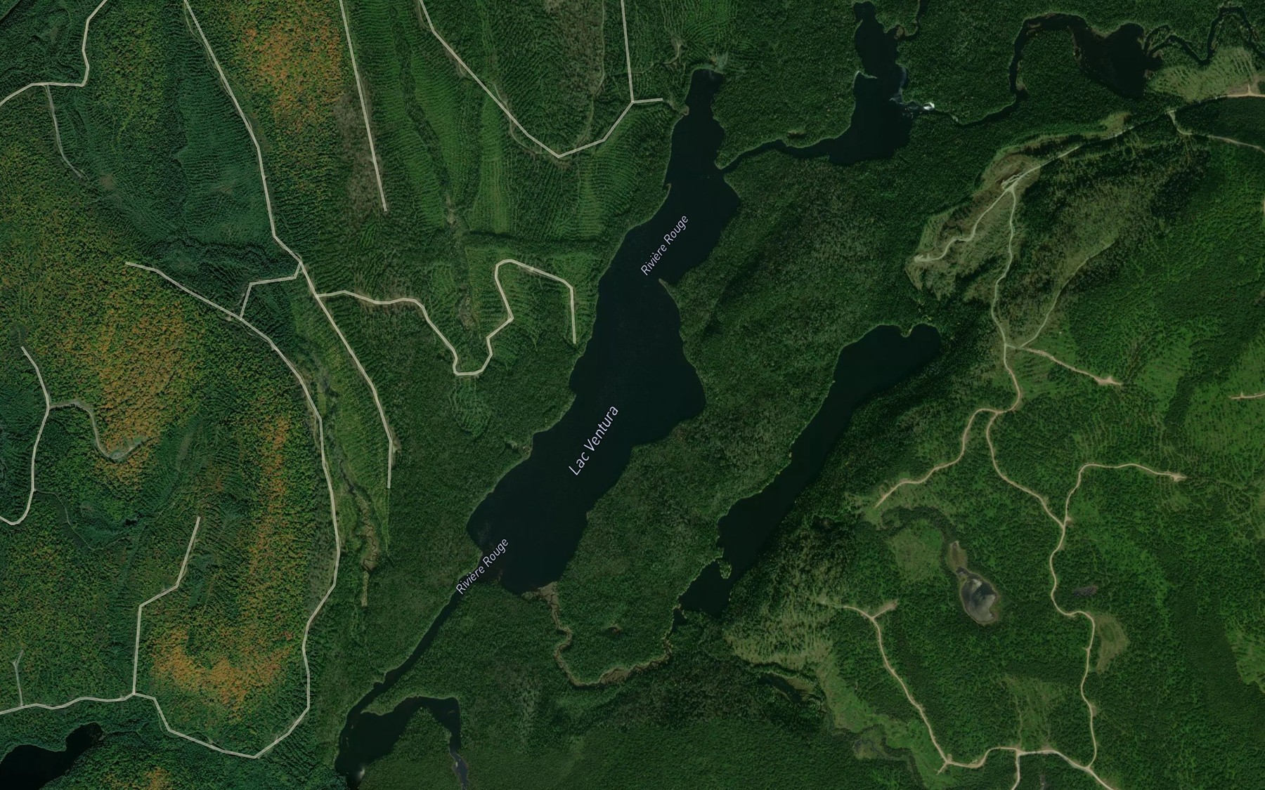 Satellite map of the Lac Ventura